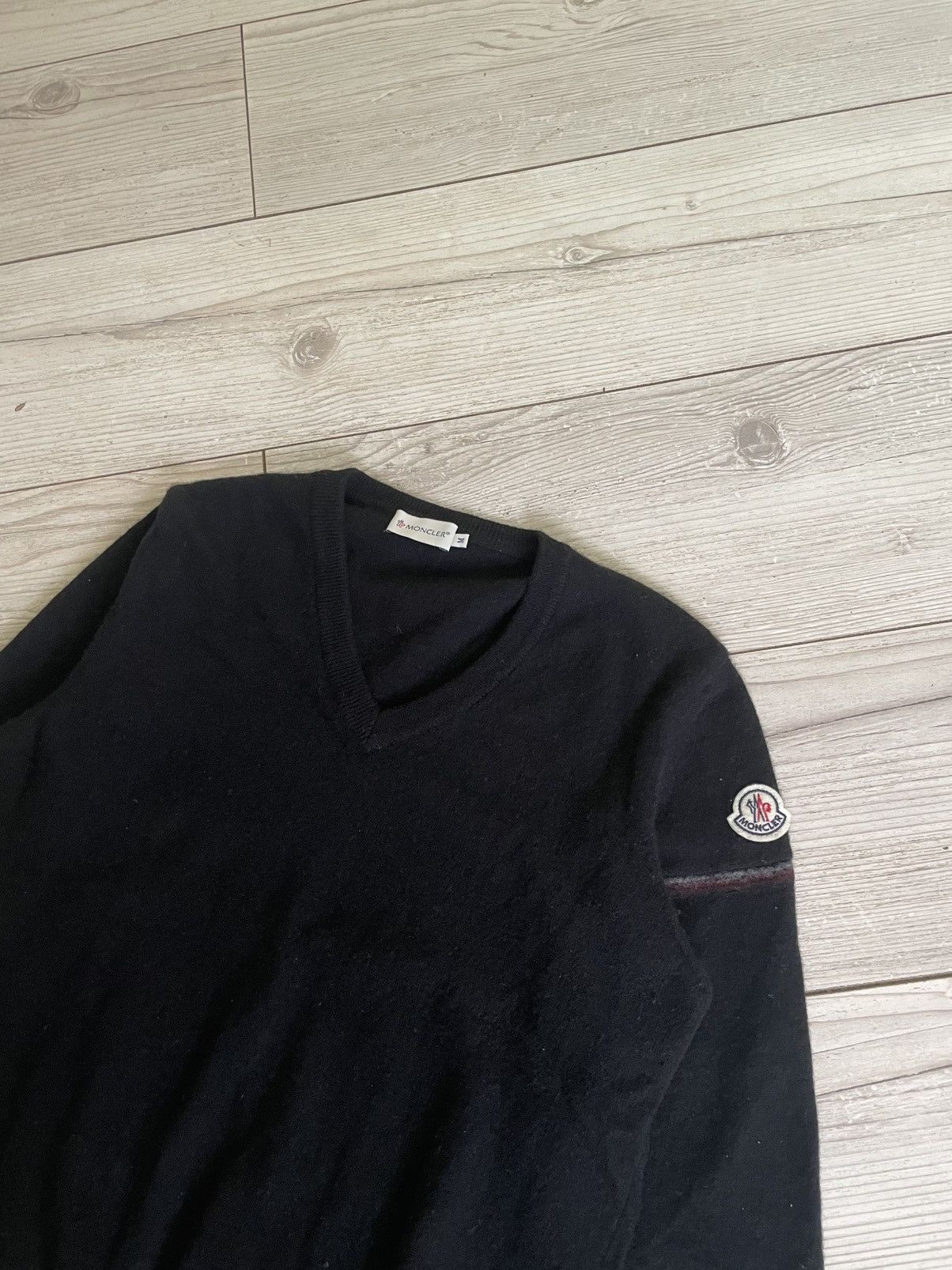 Moncler Moncler Logo Wool sweatshirt Size US M / EU 48-50 / 2 - 5 Thumbnail