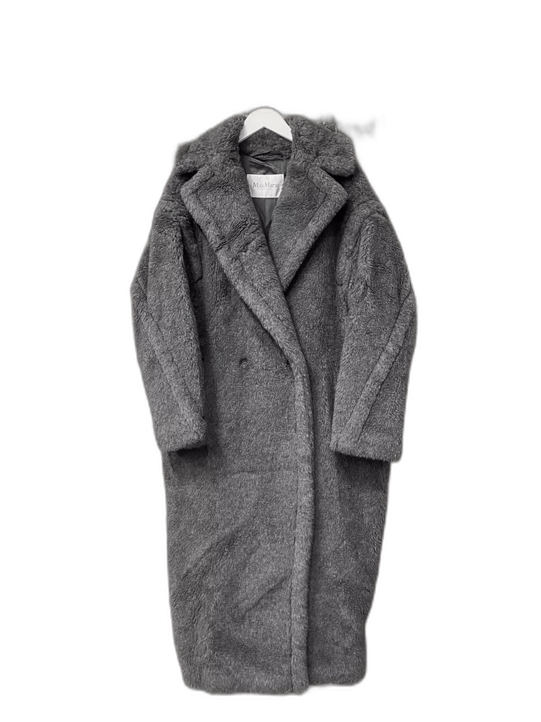 Max Mara Max Mara Teddy Coat in Gray Color Size US S / EU 44-46 / 1 - 1 Thumbnail