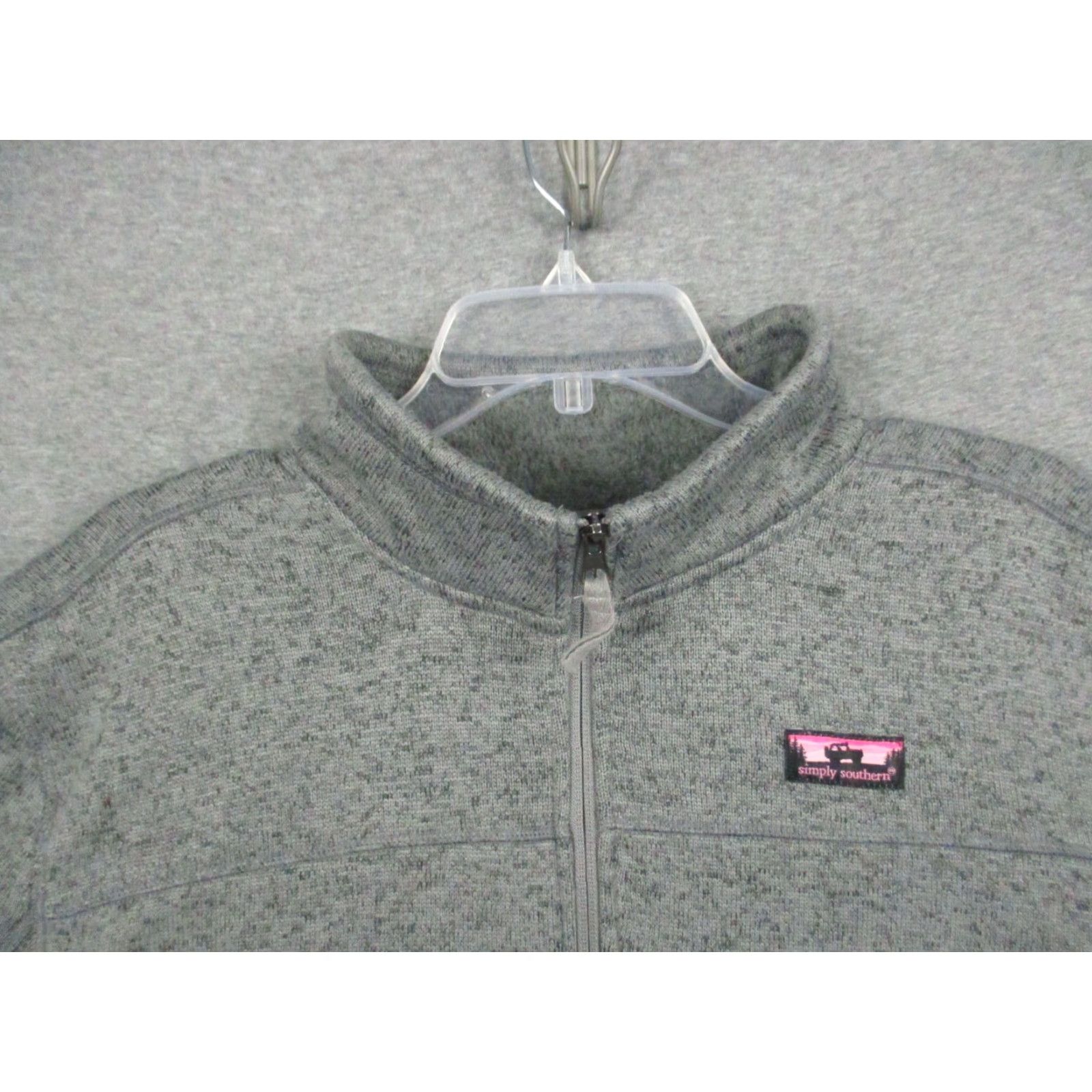 Vintage VINTAGE Simply Southern 1/4 Zip Pullover Sweater XXL Womens Heather Gray Fleece Size XXL / US 16-18 / IT 52-54 - 3 Thumbnail