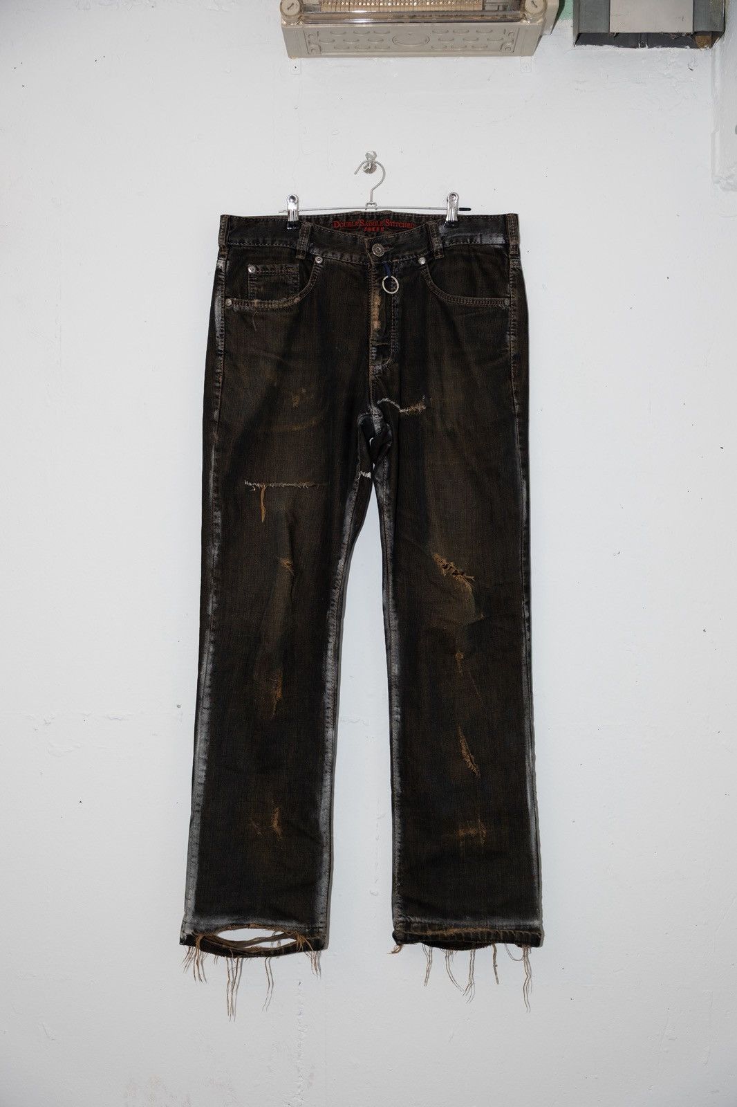 Other Battosaï Black Ripped Painter Pants Size US 32 / EU 48 - 1 Thumbnail