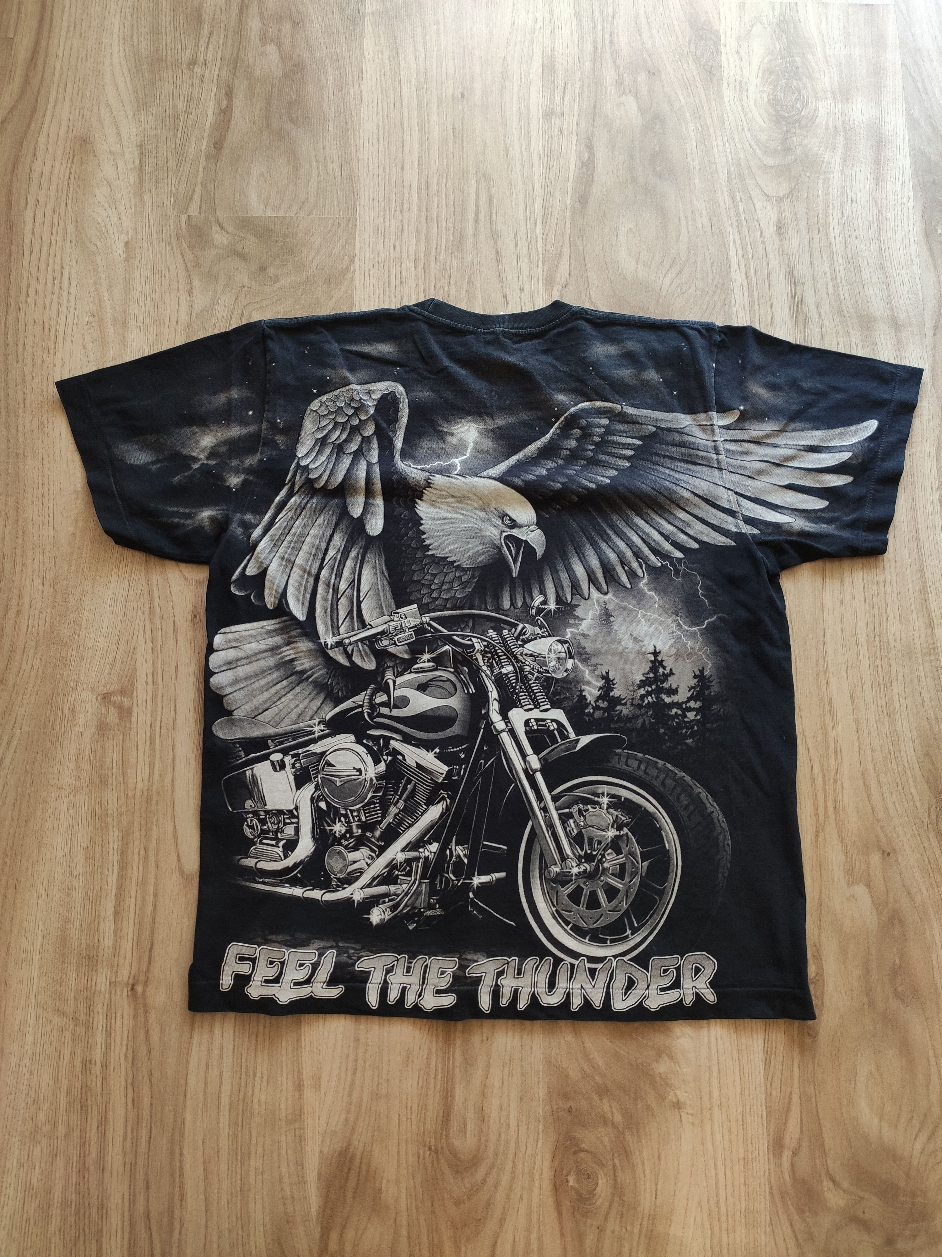Vintage Vintage Eagle thunder racing t-shirt 90s usa harley Size US M / EU 48-50 / 2 - 6 Thumbnail