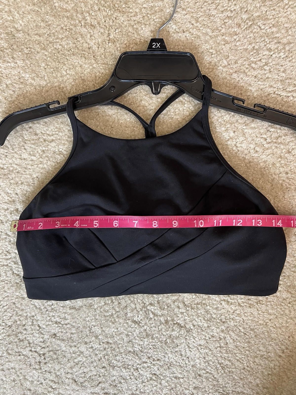 Designer Lululemon Flow Y Wrap-Front High-Neck Bra Sz10 Size ONE SIZE - 8 Thumbnail