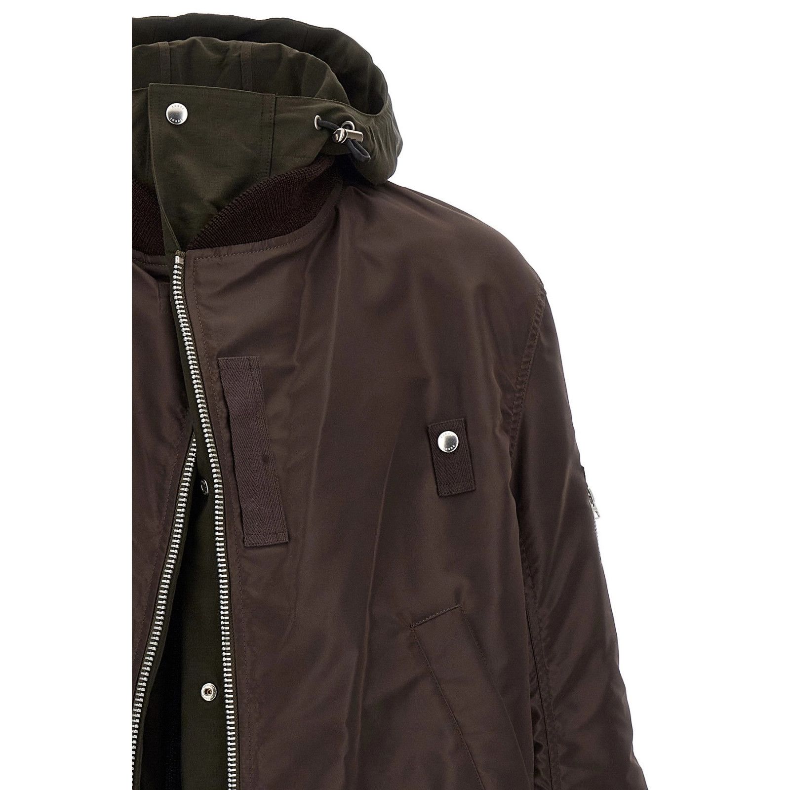 Sacai SACAI Brown Nylon Bomber Jacket New & Authentic (Men's size: Size US XL / EU 56 / 4 - 3 Thumbnail