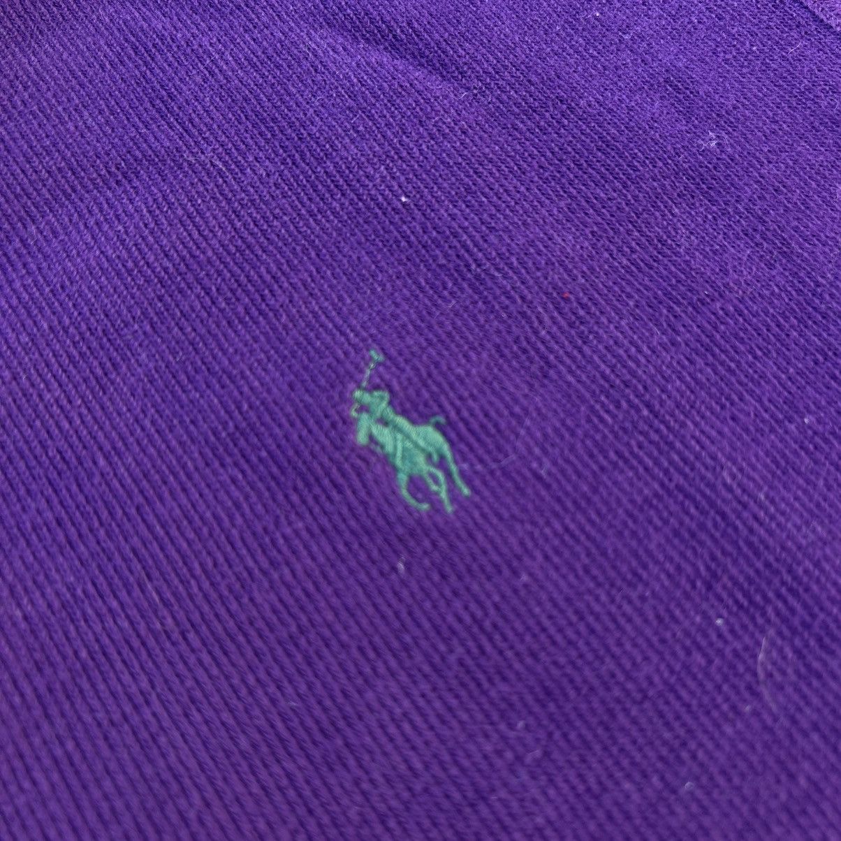 Designer × Polo Ralph Lauren Polo Ralph Lauren Blue Estate Rib Half Zip Sweater Jumper Size US XXL / EU 58 / 5 - 6 Thumbnail