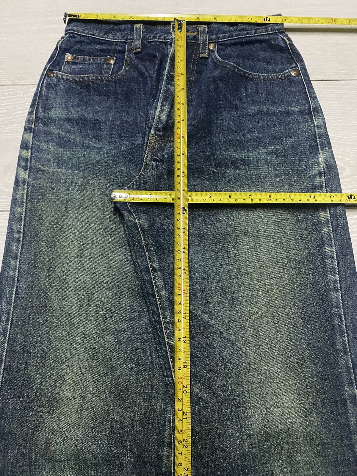 Japanese Brand Vintage Japanese Brand Mud Wash Frayer Baggy Jeans Size US 26 / EU 42 - 12 Thumbnail