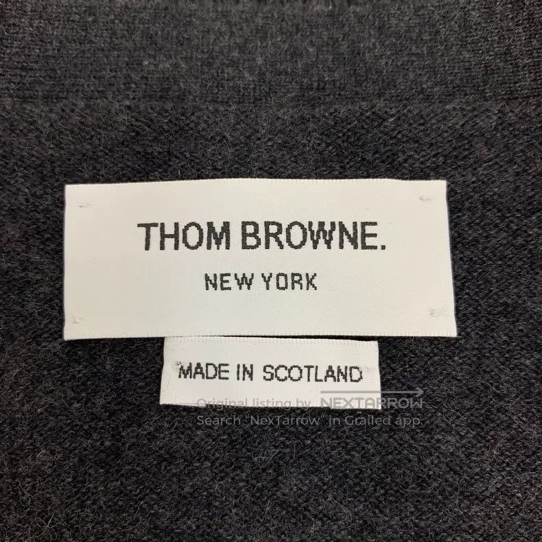 Thom Browne Thom Browne Single-row buttoned knitted vest Size US M / EU 48-50 / 2 - 5 Thumbnail