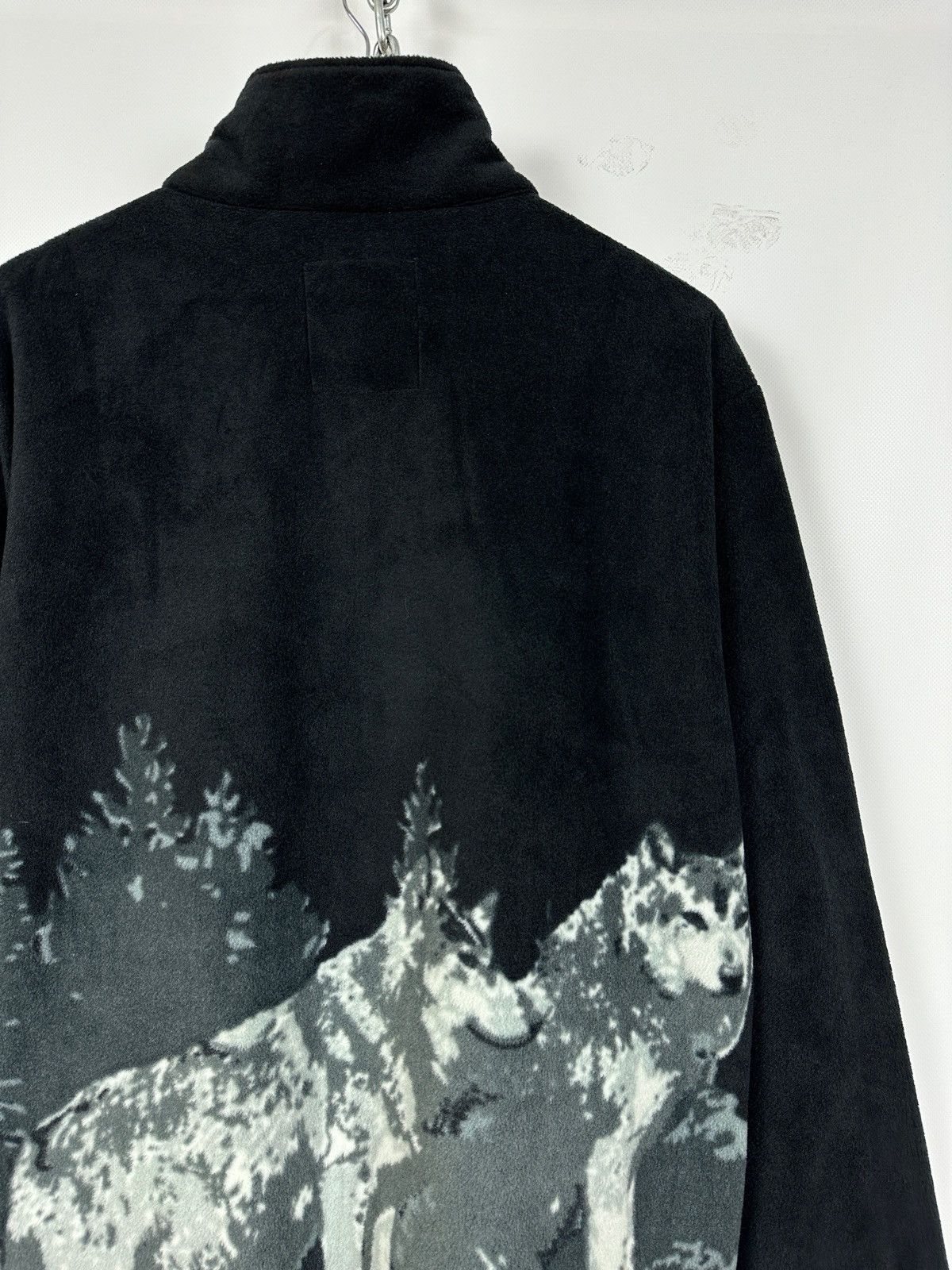 Native Vintage Wolfs Fluffy Fleece All Over Print Jacket Size US XL / EU 56 / 4 - 14 Thumbnail