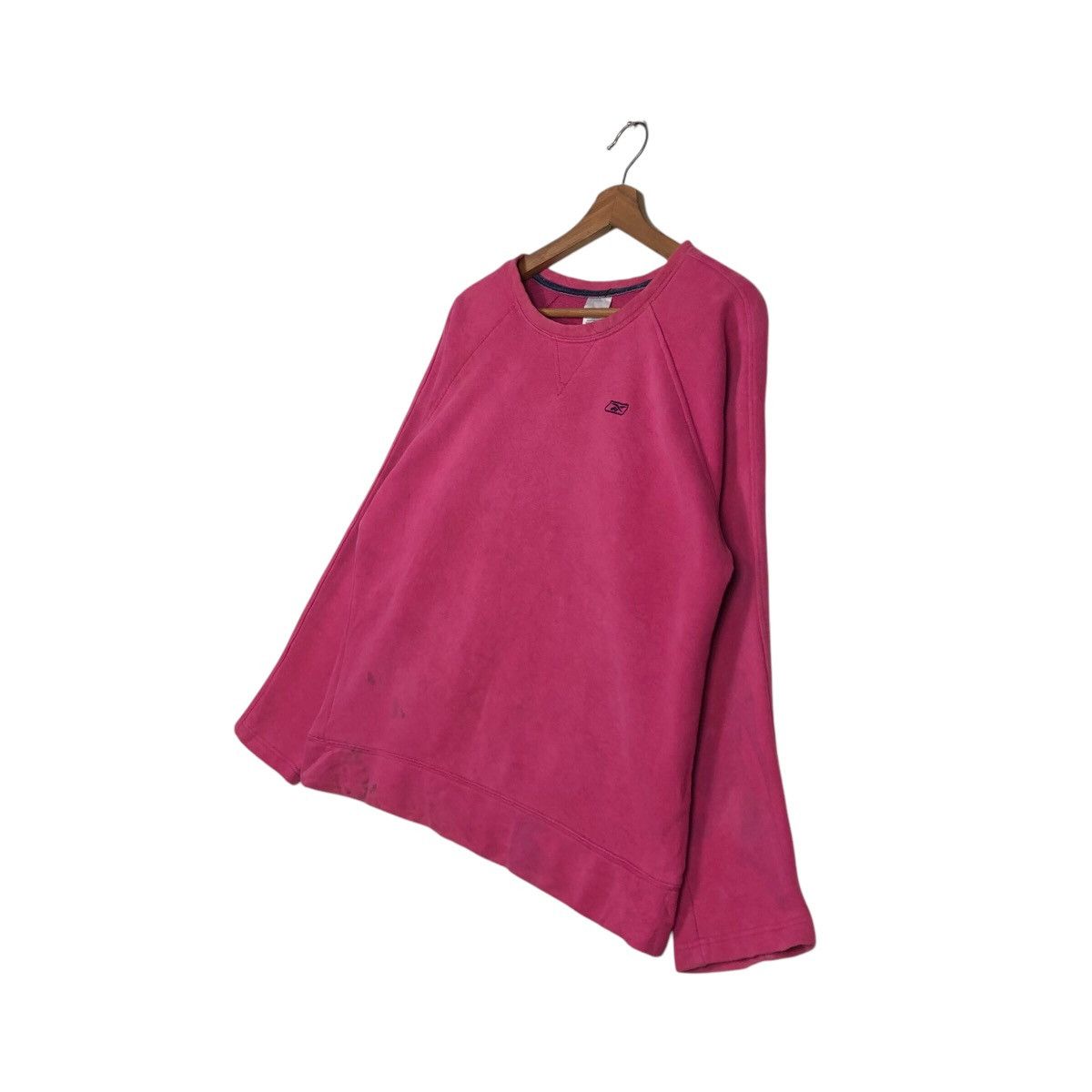 Japanese Brand 📌Vintage Sweatshirt Cropped Design Reebok Rich Pink Size US L / EU 52-54 / 3 - 3 Thumbnail