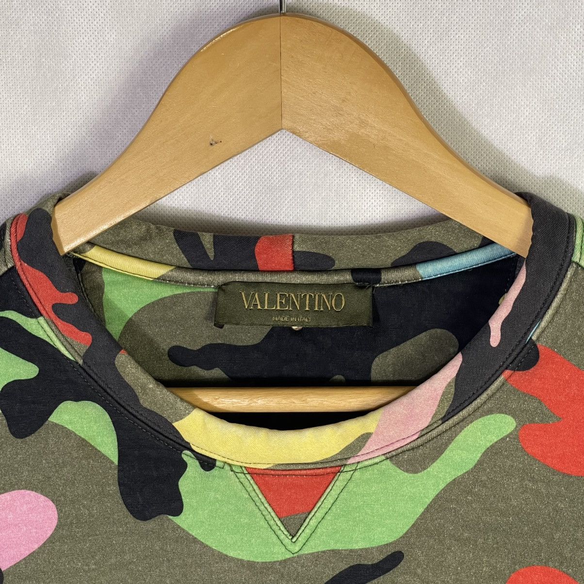 Valentino Valentino Multicolor Camouflage Sweatshirt Size US M / EU 48-50 / 2 - 2 Thumbnail