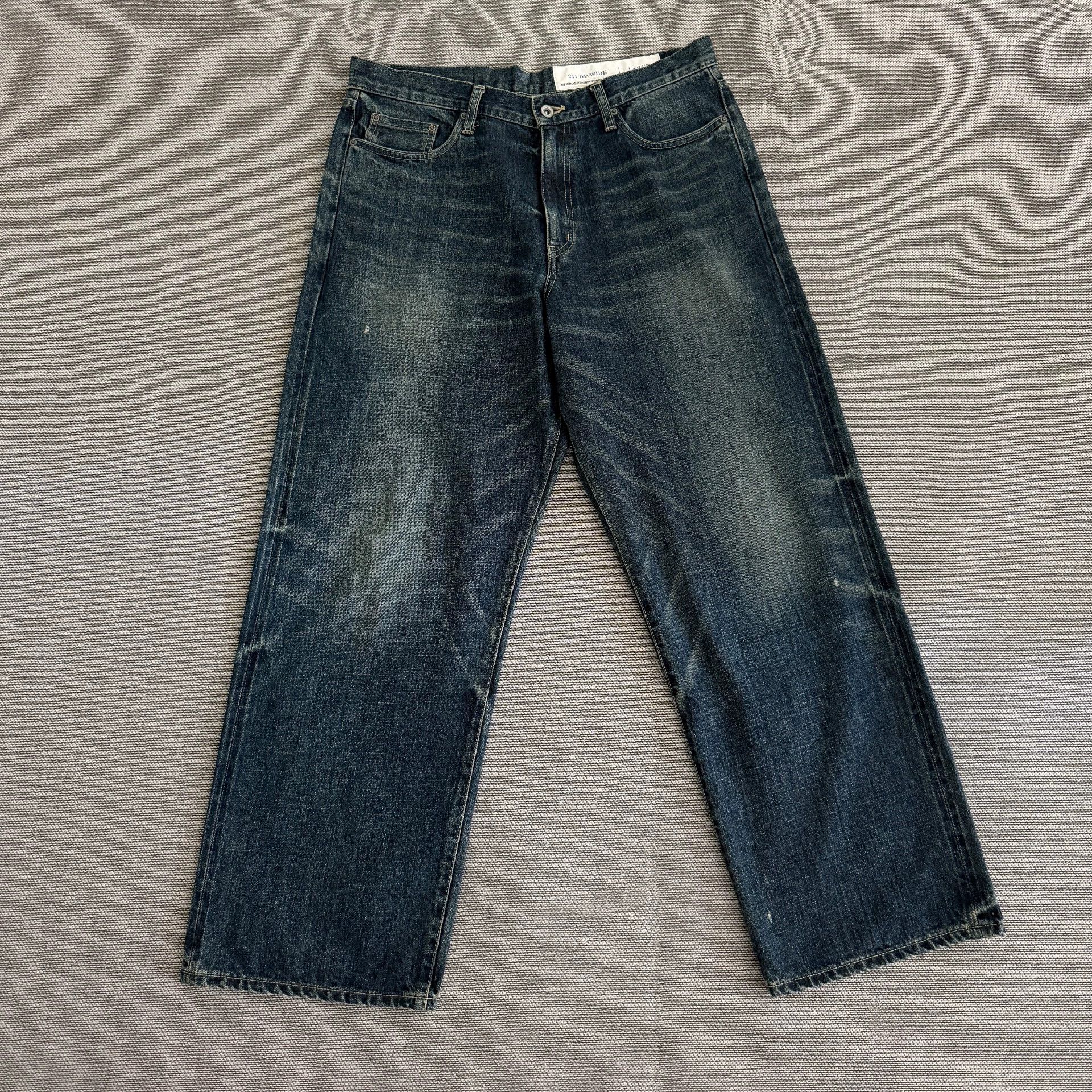 Neighborhood Neighborhood 24ss Dp-Wide Blue Washed Distressed Jeans L Size US 34 / EU 50 - 2 Thumbnail