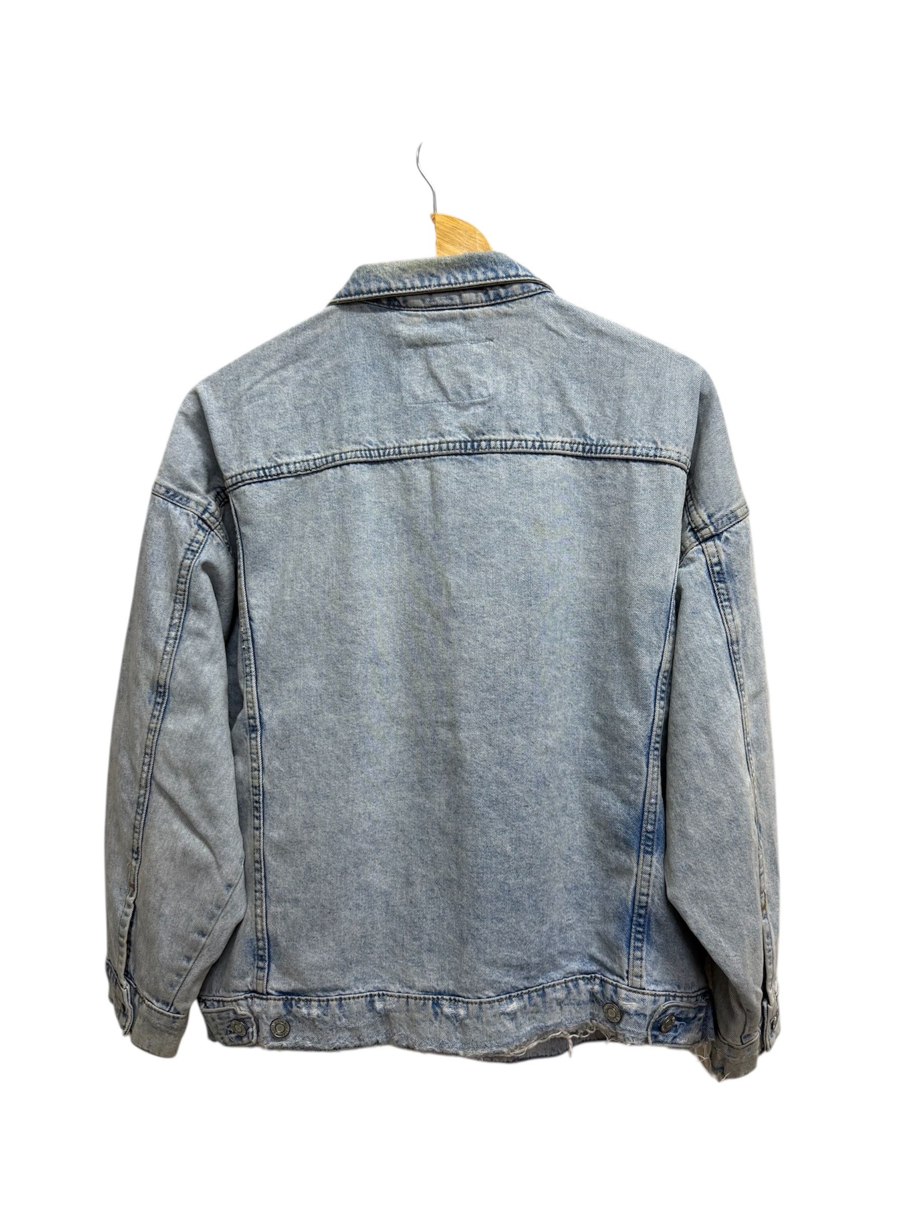 H&M & Denim Distressed Denim Jacket Size US M / EU 48-50 / 2 - 2 Thumbnail