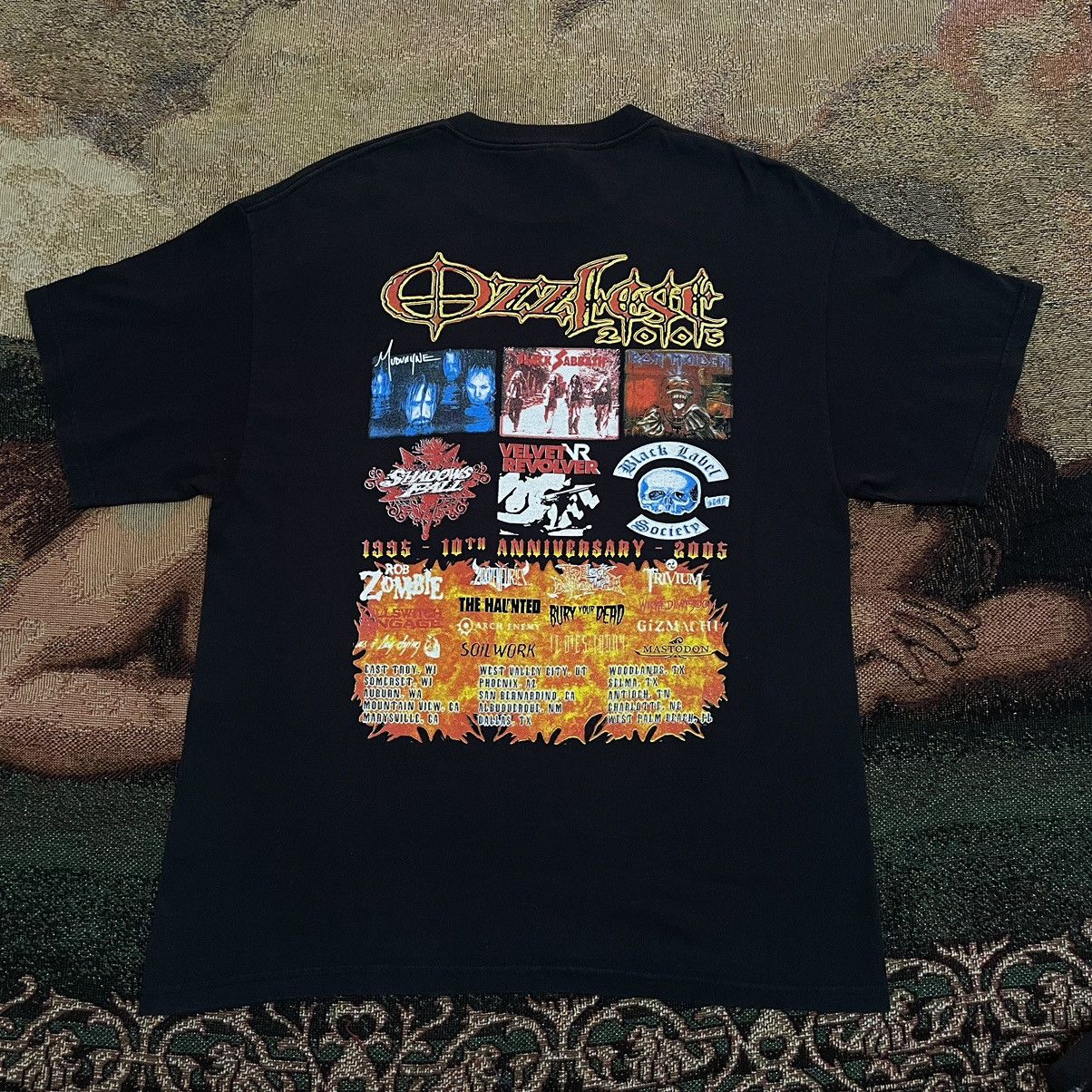 Band Tees × Ozzy Osbourne × Vintage Ozzfest 2005 tour shirt