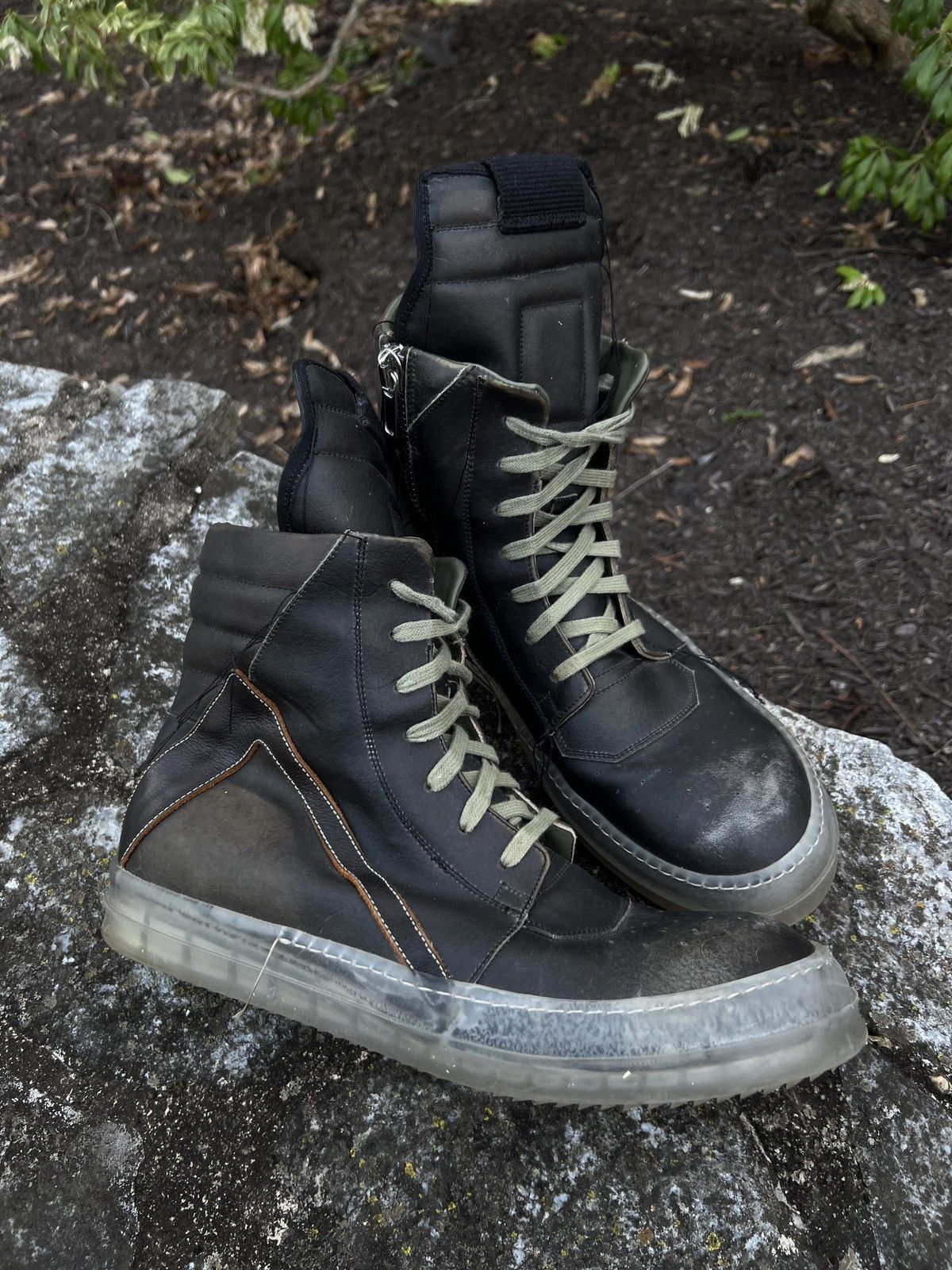 Rick Owens SS19 Rick Owens Blue Jay Babel Geobaskets (44