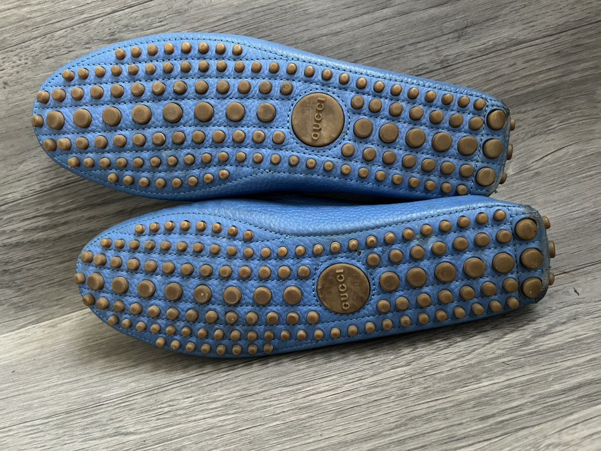 Gucci Gucci horsebit blue leather driving loafers sz 42 Size US 9 / EU 42 - 10 Thumbnail