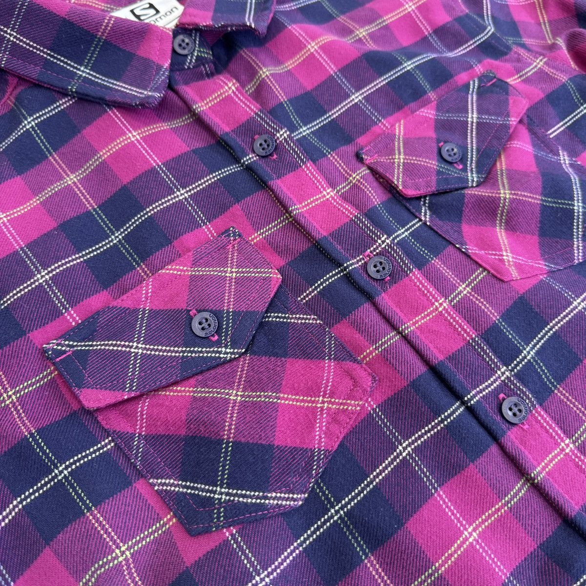 Salomon Salomon Women Flannel Button Shirt Size M Size M / US 6-8 / IT 42-44 - 9 Thumbnail