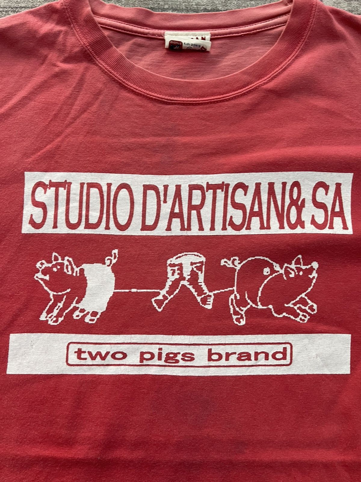 Studio D'Artisan VINTAGE STUDIO D’ARTISAN TWO PIG BRAND TEE VERY RARE Size US M / EU 48-50 / 2 - 3 Thumbnail