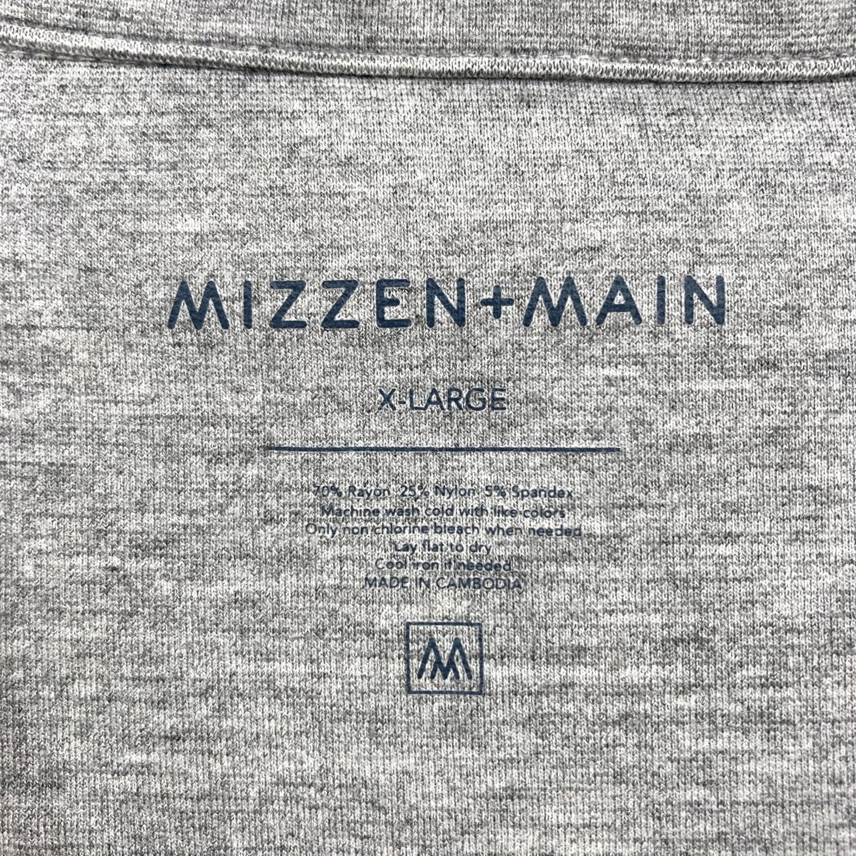 Mizzen+Main Mizzen+Main Gray Heather ProFlex Quarter Zip Sweatshirt Mens XL Performance Shirt Size US XL / EU 56 / 4 - 5 Thumbnail
