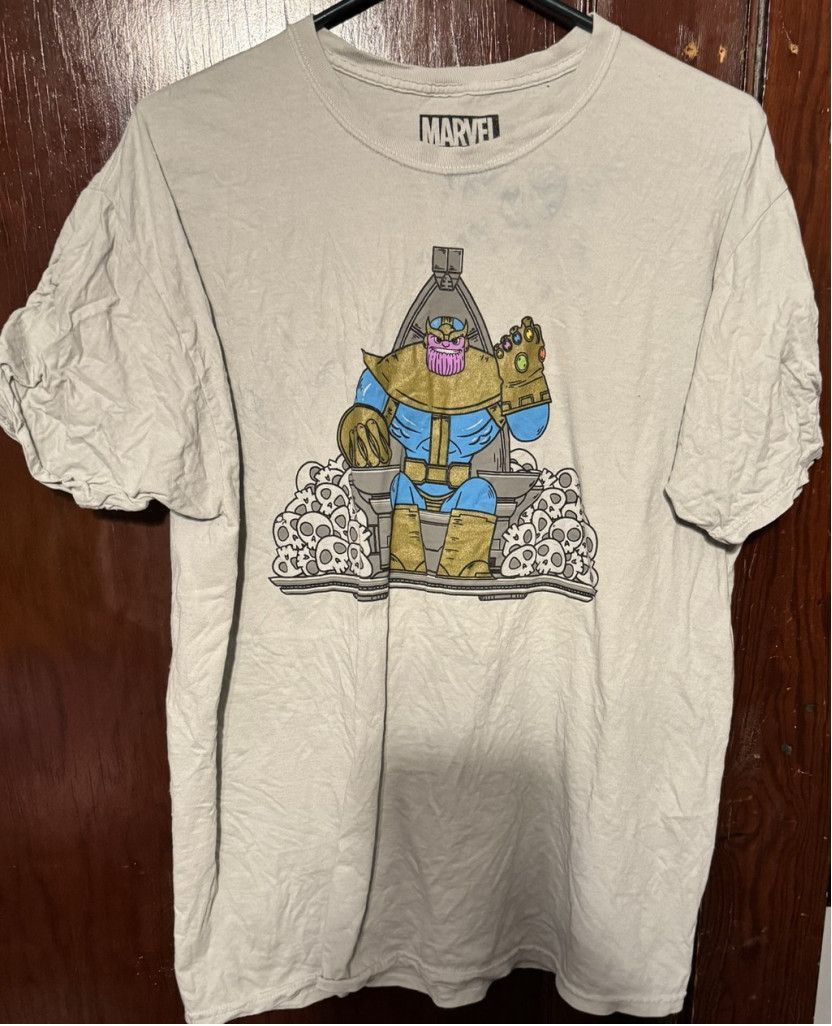 Marvel Comics Thanos Marvel Avengers T-Shirt Men Sz L Gray Size US L / EU 52-54 / 3 - 1 Thumbnail