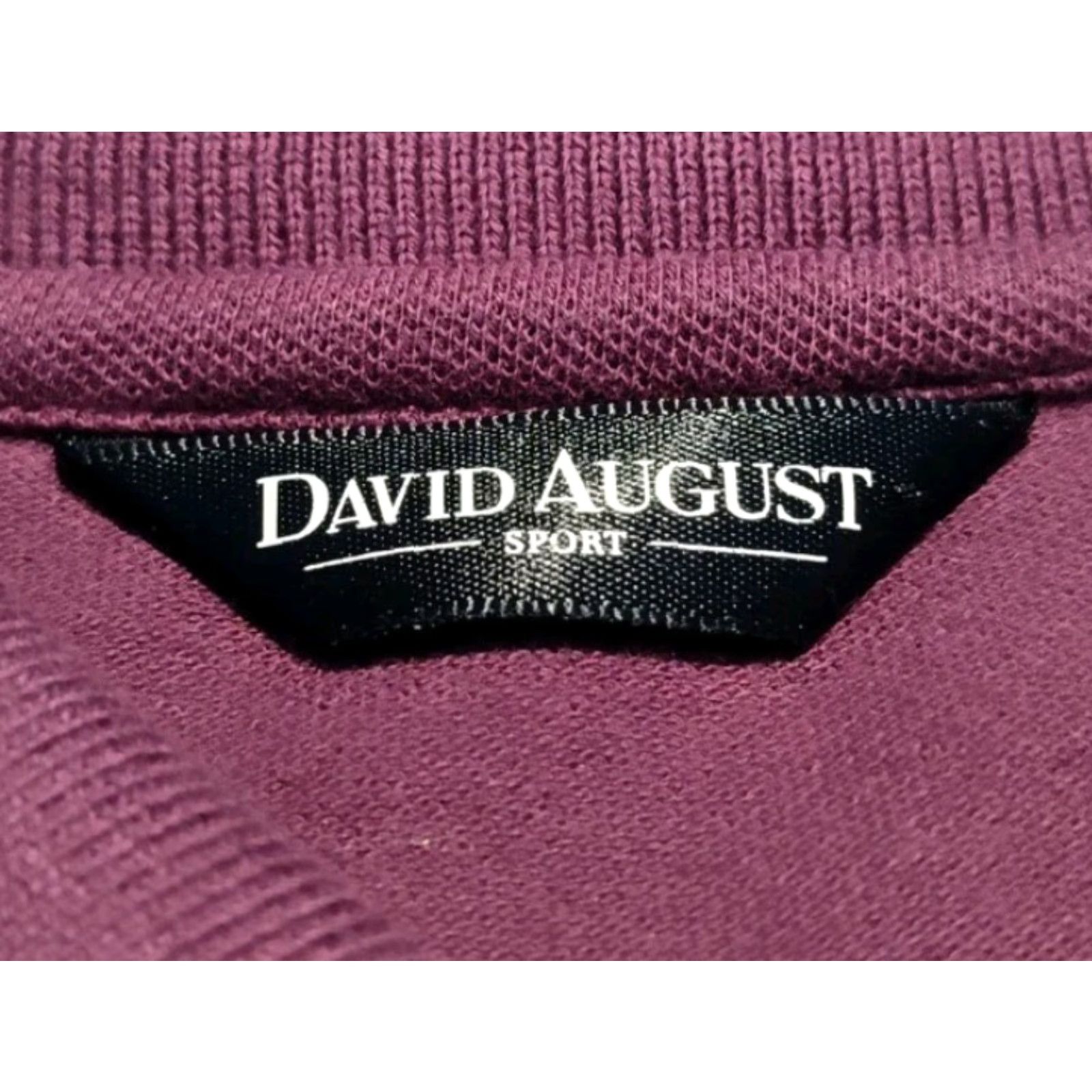 Vintage VINTAGE David August Men's Polo Shirt Size M Burgundy Cotton Spandex Short Sleeve Casual Activewear Golf Size US M / EU 48-50 / 2 - 5 Thumbnail
