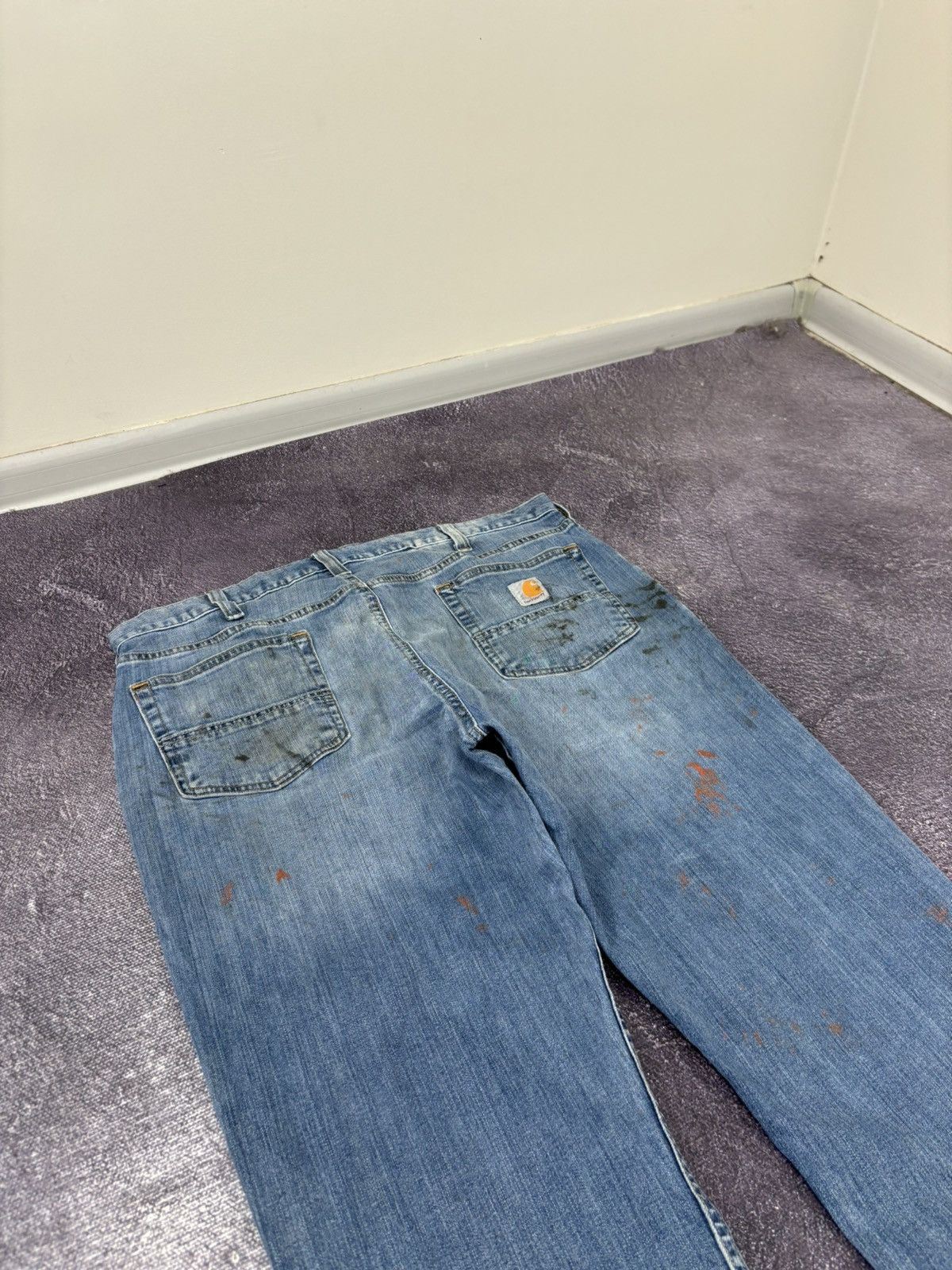 Carhartt Vintage Carhartt Y2K Faded Blue Work Hype Relaxed Fit Jeans Size US 38 / EU 54 - 4 Thumbnail