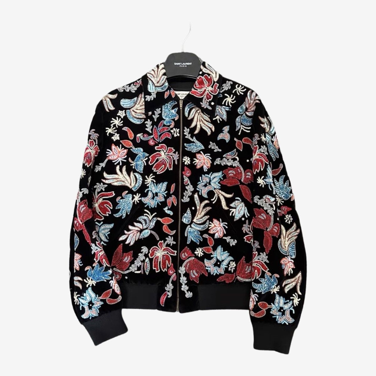 Saint Laurent Paris *RARE* Saint Laurent Paris AW16 Stiched Floral Jacket Size US S / EU 44-46 / 1 - 3 Thumbnail