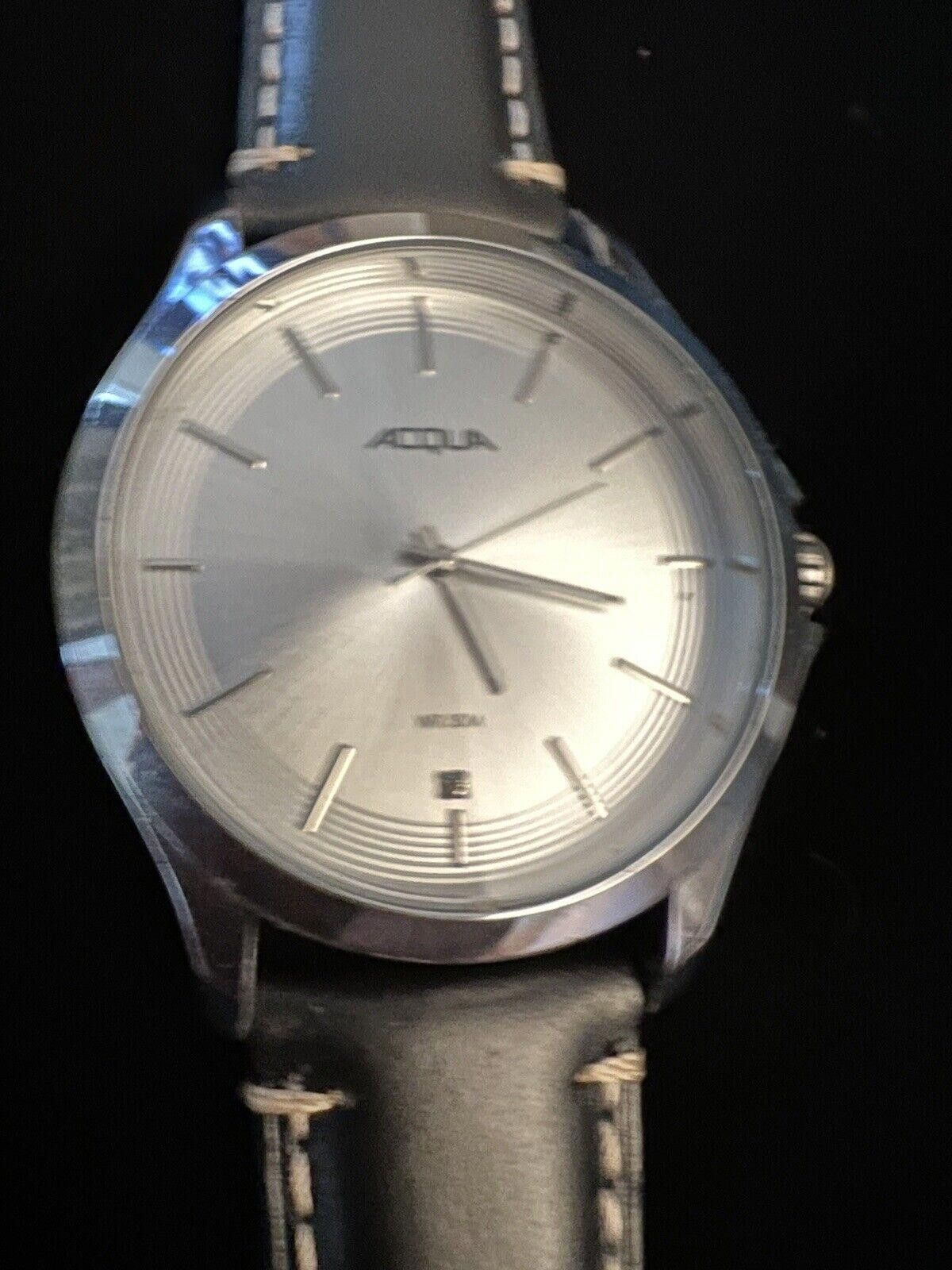 Aquascutum Vintage ACQUA Quartz Men's Watch New Band New Battery Size ONE SIZE - 1 Thumbnail