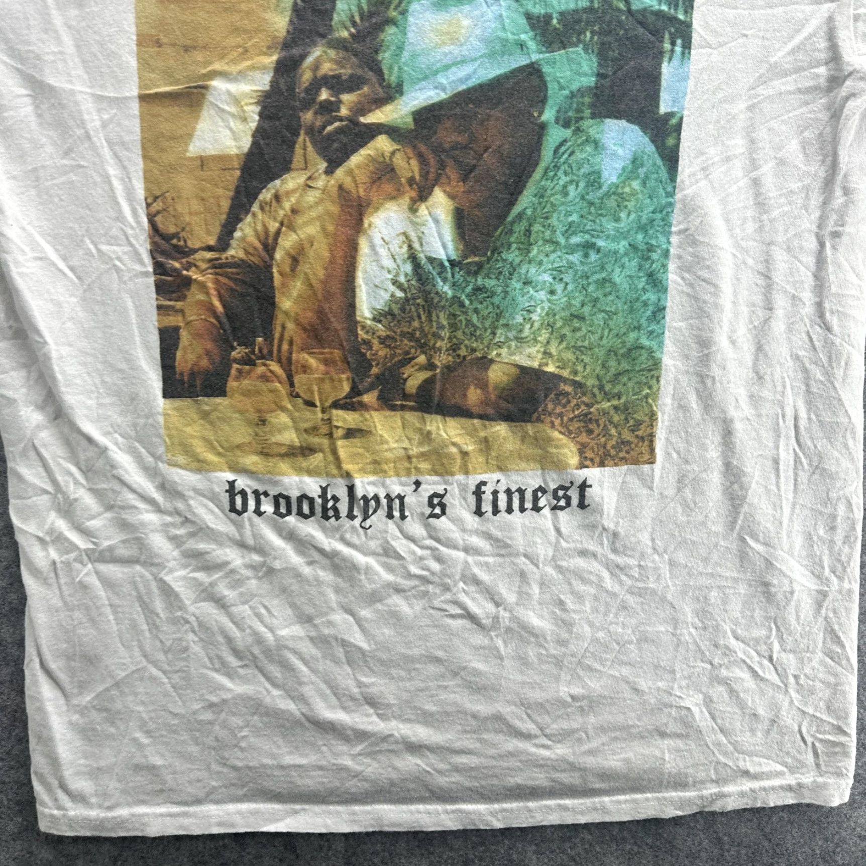 Vintage Reasonable Doubt Brooklyn's Finest Men’s Medium T-Shirt Hip Hop Graphic Tee White Rap Music 2000s Size US M / EU 48-50 / 2 - 5 Thumbnail