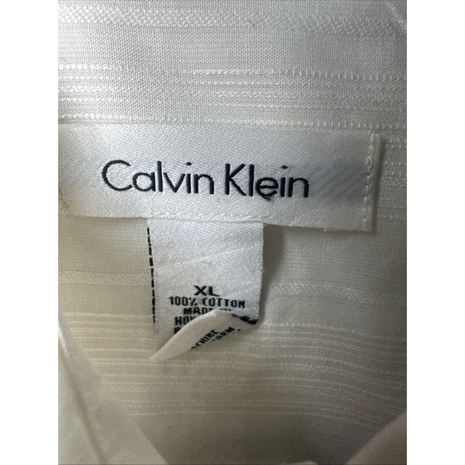 Calvin Klein Calvin Klein White Vintage Long-Sleeve Button-Up Shirt XL Size US XL / EU 56 / 4 - 2 Thumbnail