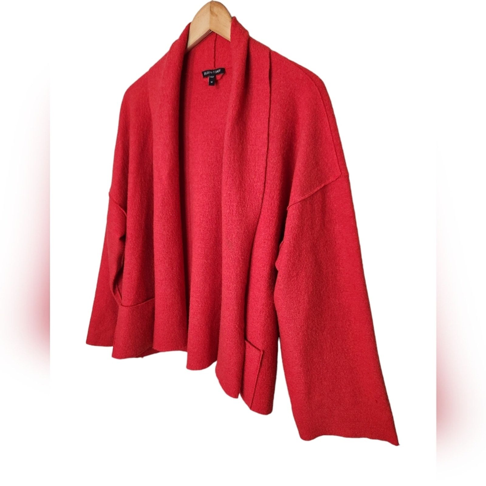 Eileen Fisher Eileen Fisher 100% Merino Wool Open Boxy cardigan Medium Size M / US 6-8 / IT 42-44 - 5 Thumbnail