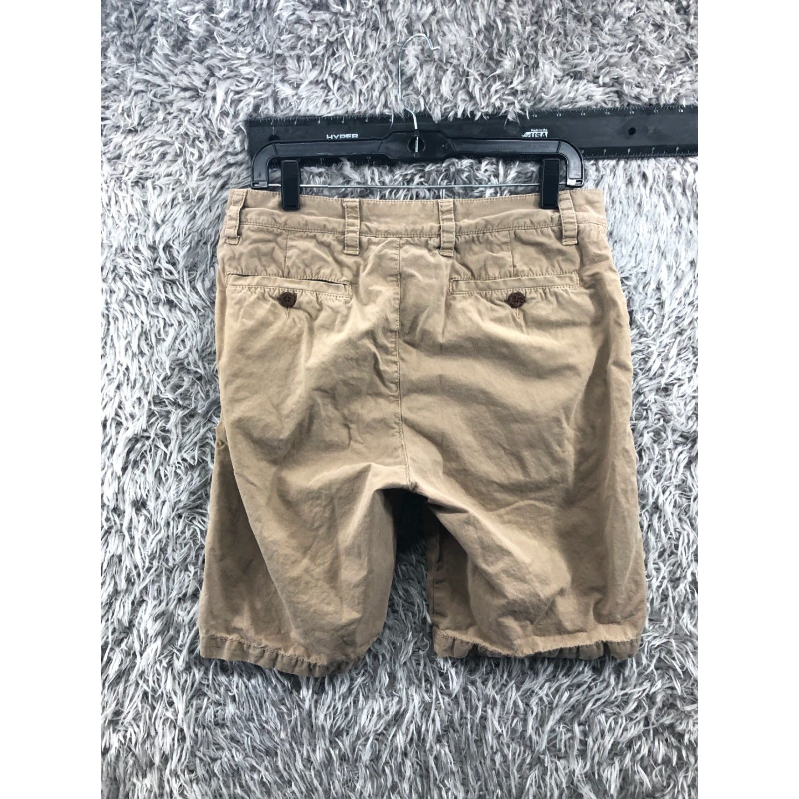 Vintage The New Ivy Shorts Mens 32 Mid Rise Medium Wash Beige Size US 32 / EU 48 - 4 Thumbnail