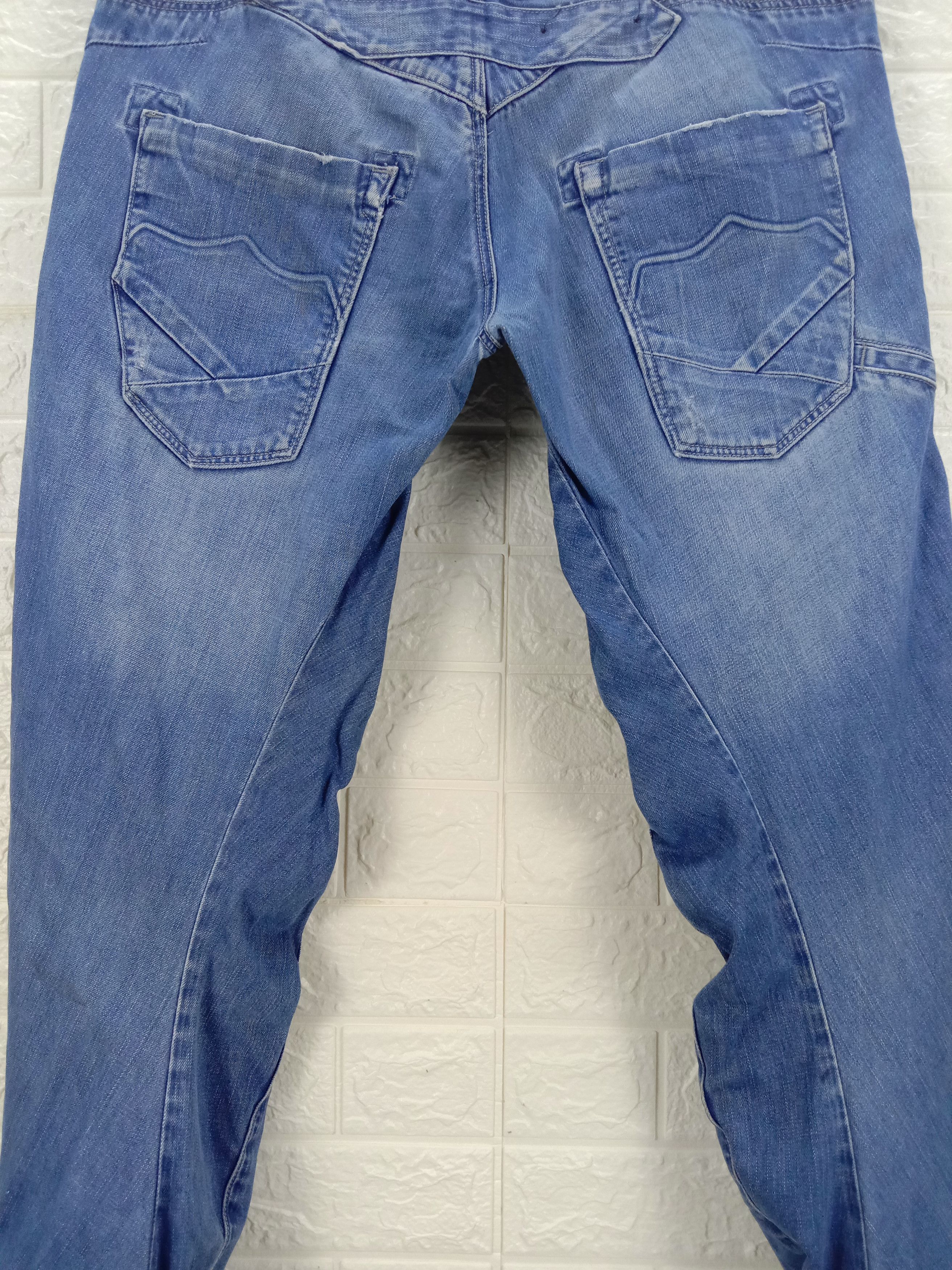 Japanese Brand Vintage Police Multi Pocket Blue Wash Jeans Size US 34 / EU 50 - 7 Thumbnail