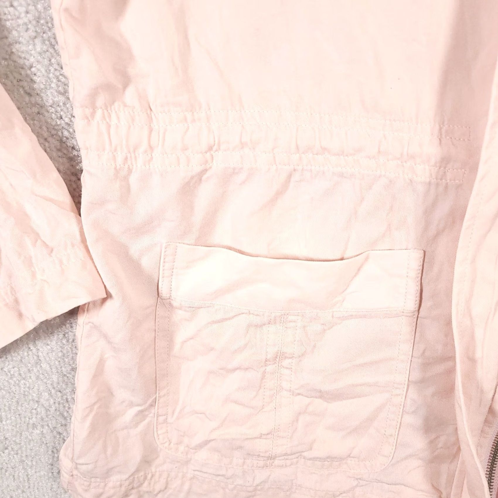 Vintage Christopher & Banks Jacket Women's Medium Full Zip Pockets Pink Tencel Jacket Size M / US 6-8 / IT 42-44 - 6 Thumbnail