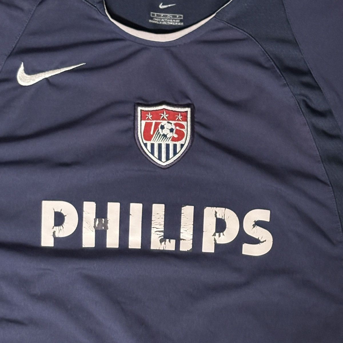 Nike × Vintage Nike USMNT Total 90 training short sleeve Size US S / EU 44-46 / 1 - 3 Thumbnail