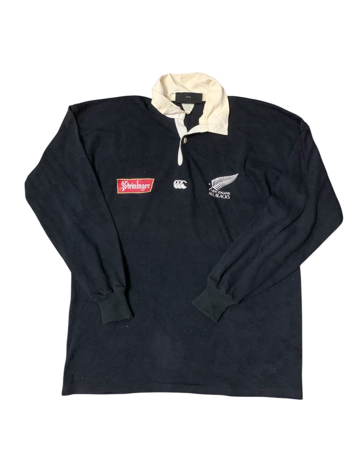 Canterbury of New Zealand Vintage Canterbury Steinlager New Zealand Rugby Polo Shirt Size US M / EU 48-50 / 2 - 1 Thumbnail