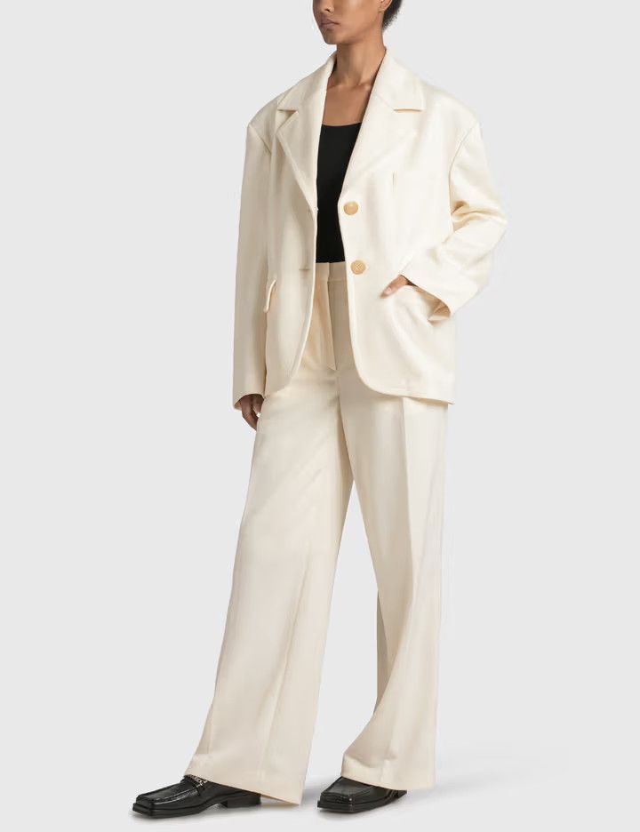 Palm Angels o1y1125 Casual Pant in Ivory Size 28" / US 6 / IT 42 - 4 Thumbnail