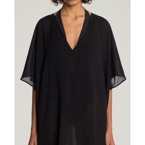 image of NWT Wolford Cover Up Short Kaftan Dress in Black, Women's (Size Small)