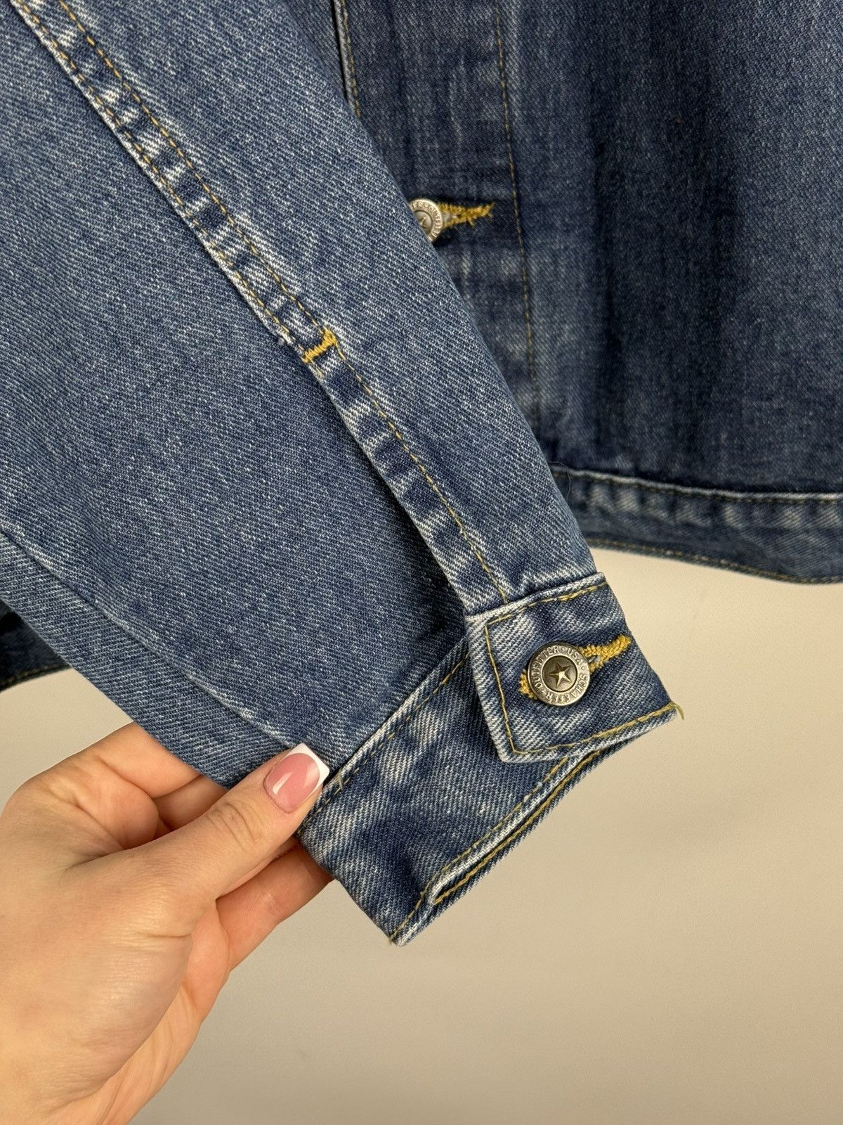 Other Schaefer Outfitter Denim Leather Collar Trucker Jacket Size US XL / EU 56 / 4 - 10 Thumbnail