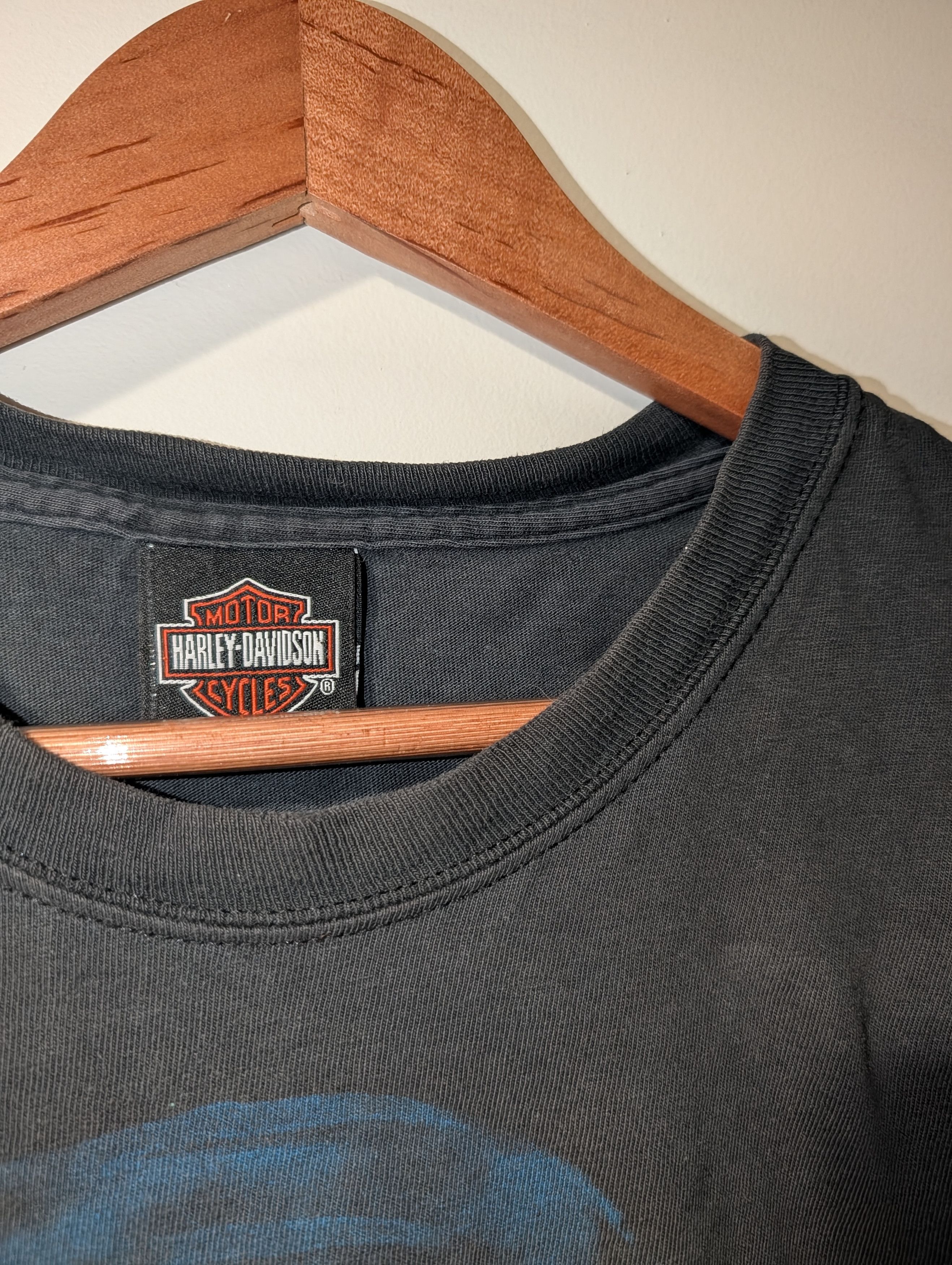 Harley Davidson Vintage 2008 Harley Davidson Motorcycle Skull Large T-Shirt Size US L / EU 52-54 / 3 - 9 Thumbnail