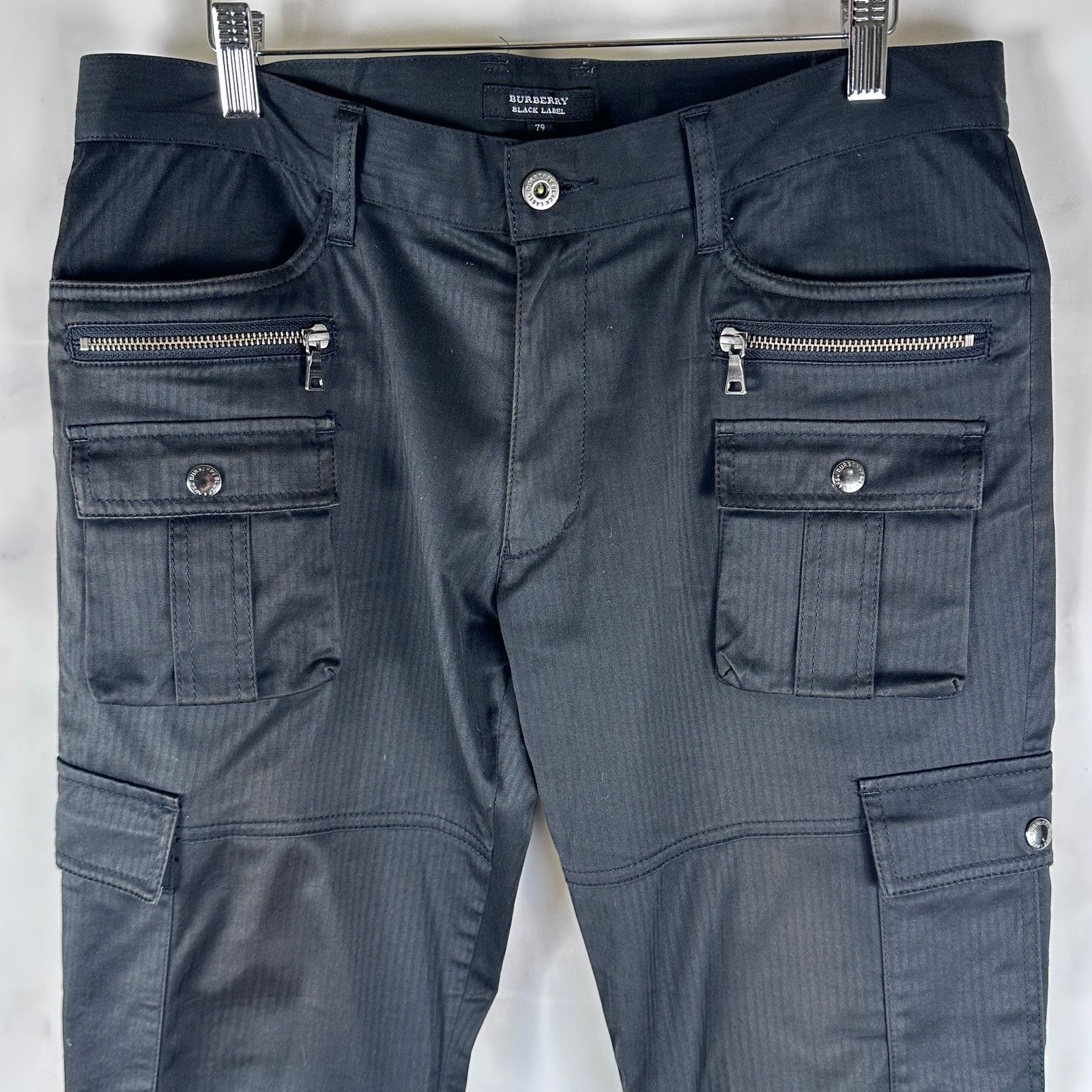 Burberry Black Label Striped Cargo Pants Size US 32 / EU 48 - 2 Thumbnail