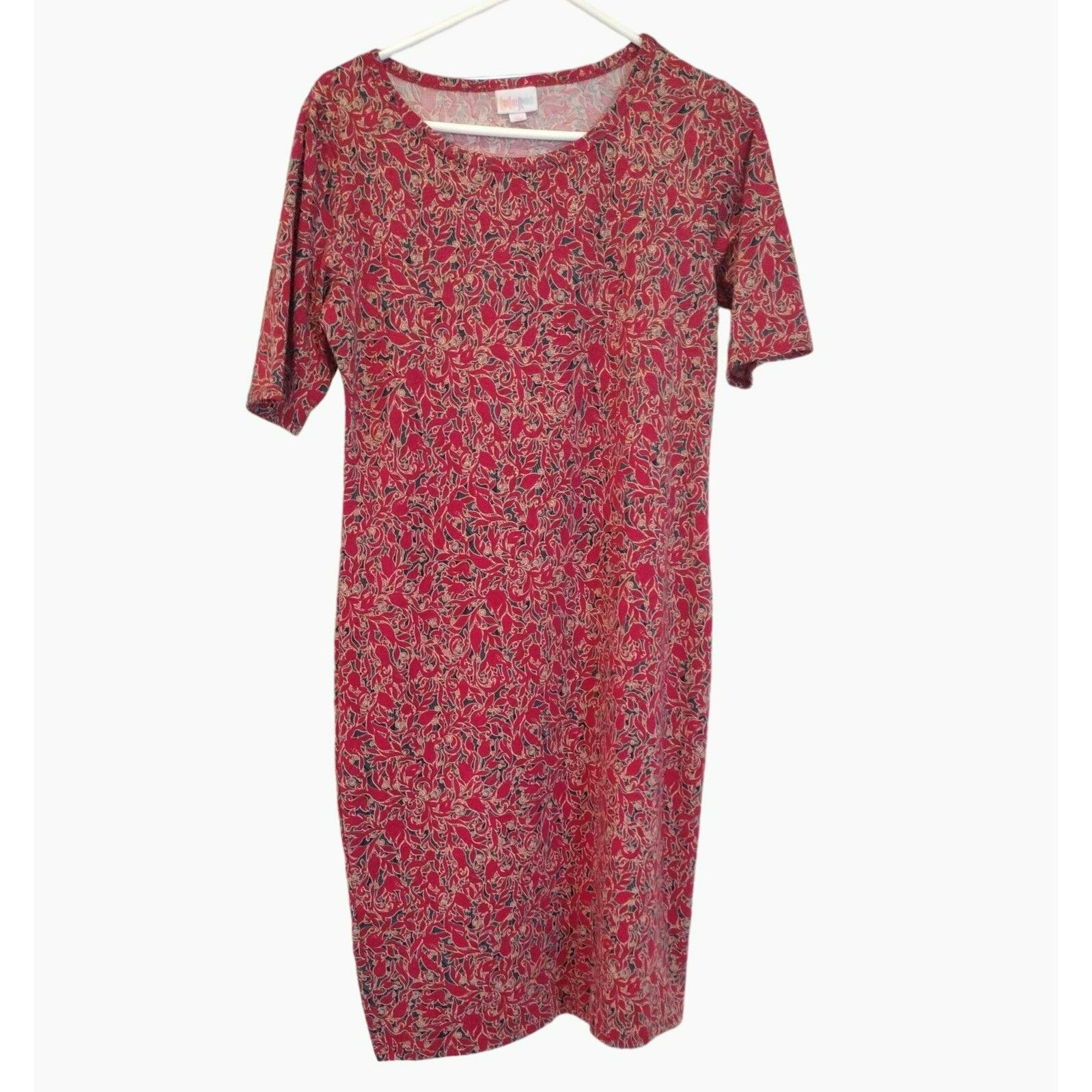 Other LuLaRoe Womens Red Floral Print Dress Size M Size M / US 6-8 / IT 42-44 - 1 Thumbnail