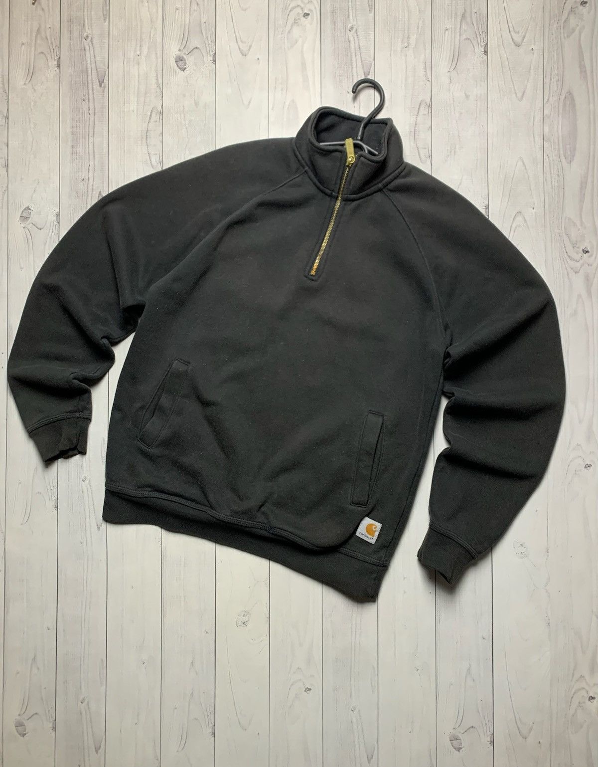 Carhartt Wip × Vintage Vintage Carhartt Wip sweatshirt size S logo black/Brown Size US S / EU 44-46 / 1 - 1 Thumbnail