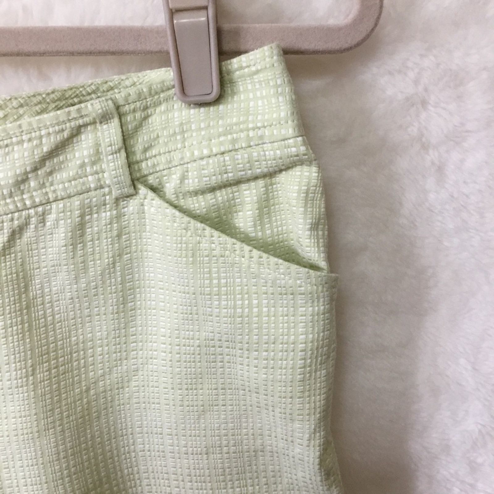 Ann Taylor Ann Taylor Green Pattern Crop Pants Size 28" / US 6 / IT 42 - 4 Thumbnail