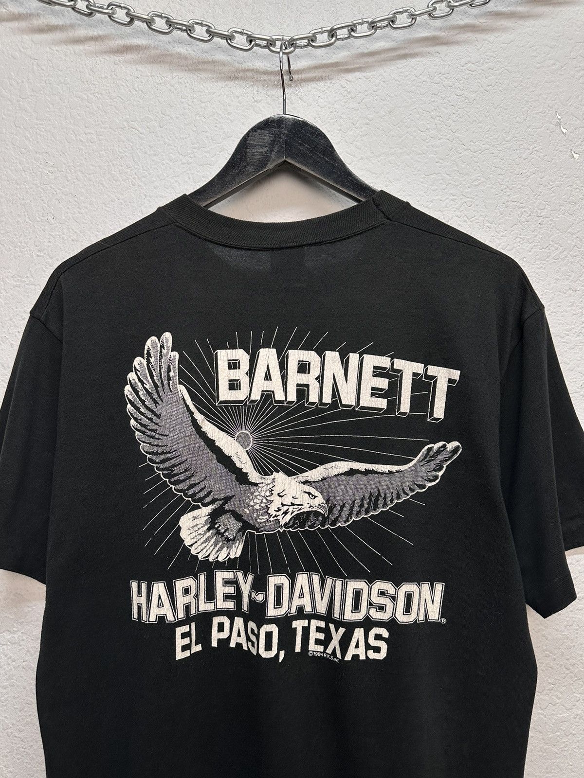 Jerzees Vintage Rare 80s Harley Davidson vintage graphic tee USA Size US L / EU 52-54 / 3 - 7 Thumbnail