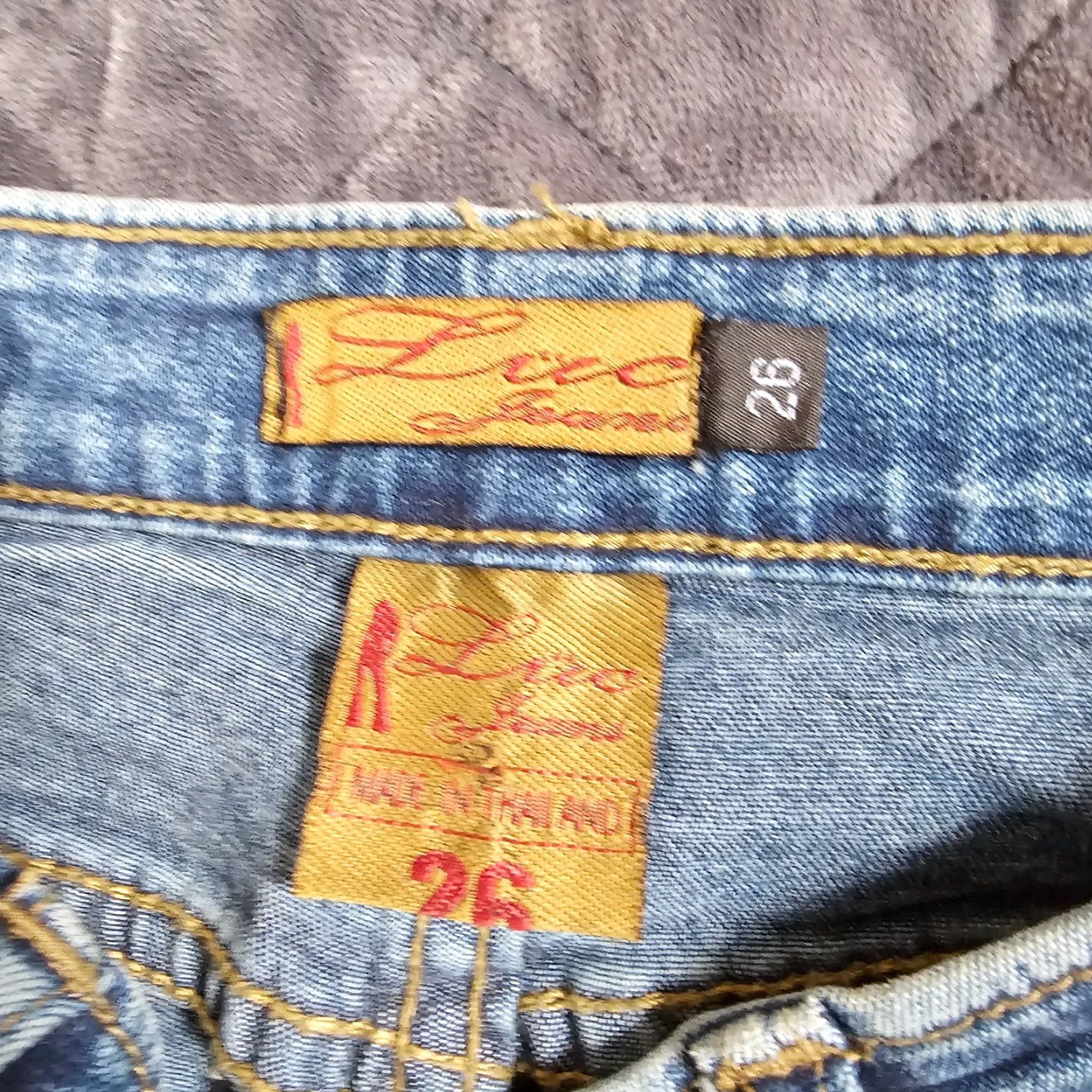 Denime VINTAGE Luc Jeans Womens Flared Denim Jeans Walnut 26 Waist Blue 90s Women's Size 26" / US 2 / IT 38 - 3 Thumbnail