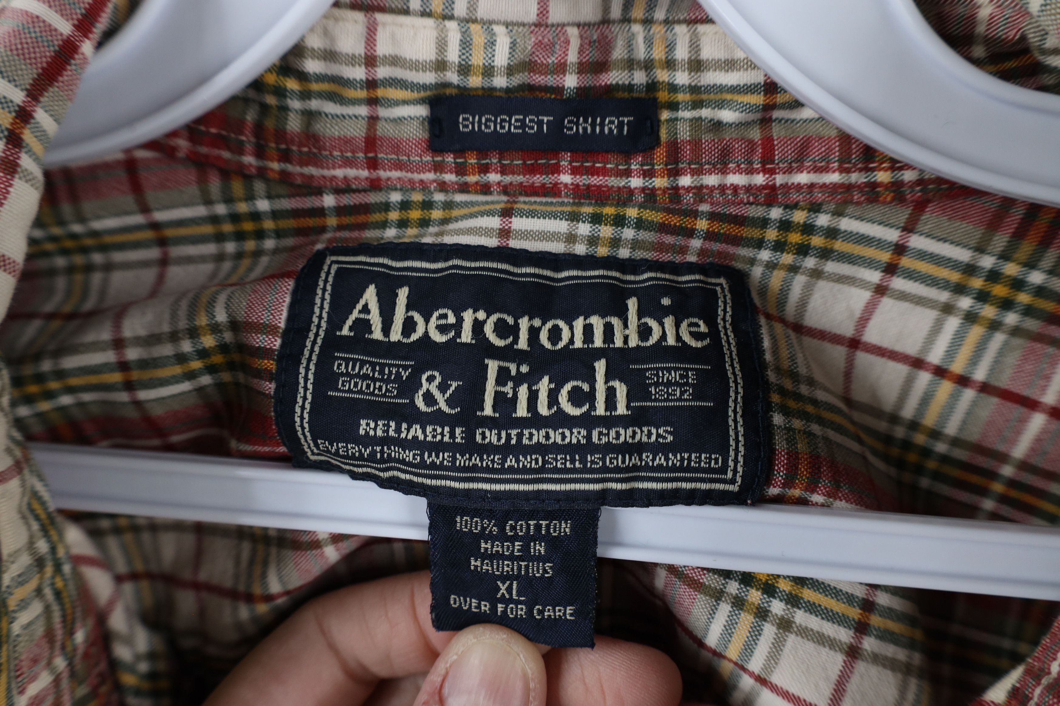 Abercrombie & Fitch × Vintage Vintage 90s Abercrombie & Fitch Biggest Shirt Button Shirt Size US XL / EU 56 / 4 - 10 Thumbnail