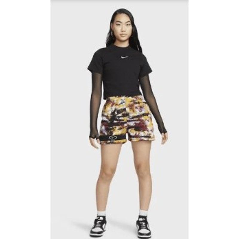 Nike Nike Shorts Women Small Multicolor Fleece Watercolor Size 26" / US 2 / IT 38 - 2 Thumbnail