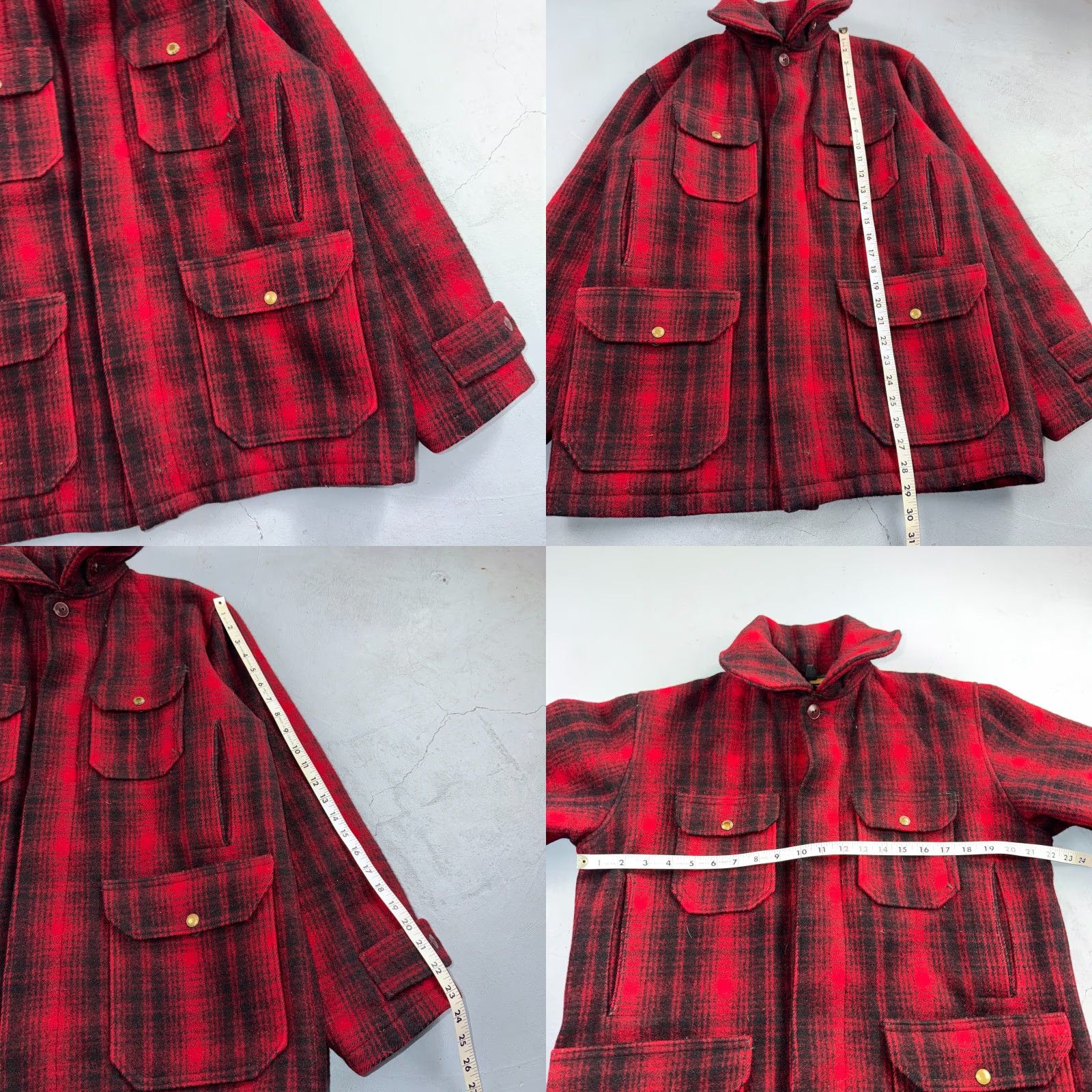 Vintage VINTAGE Woolrich Mackinaw Jacket Buffalo Plaid Red Wool Adult L Hunting Workwear Mens Size US L / EU 52-54 / 3 - 8 Thumbnail