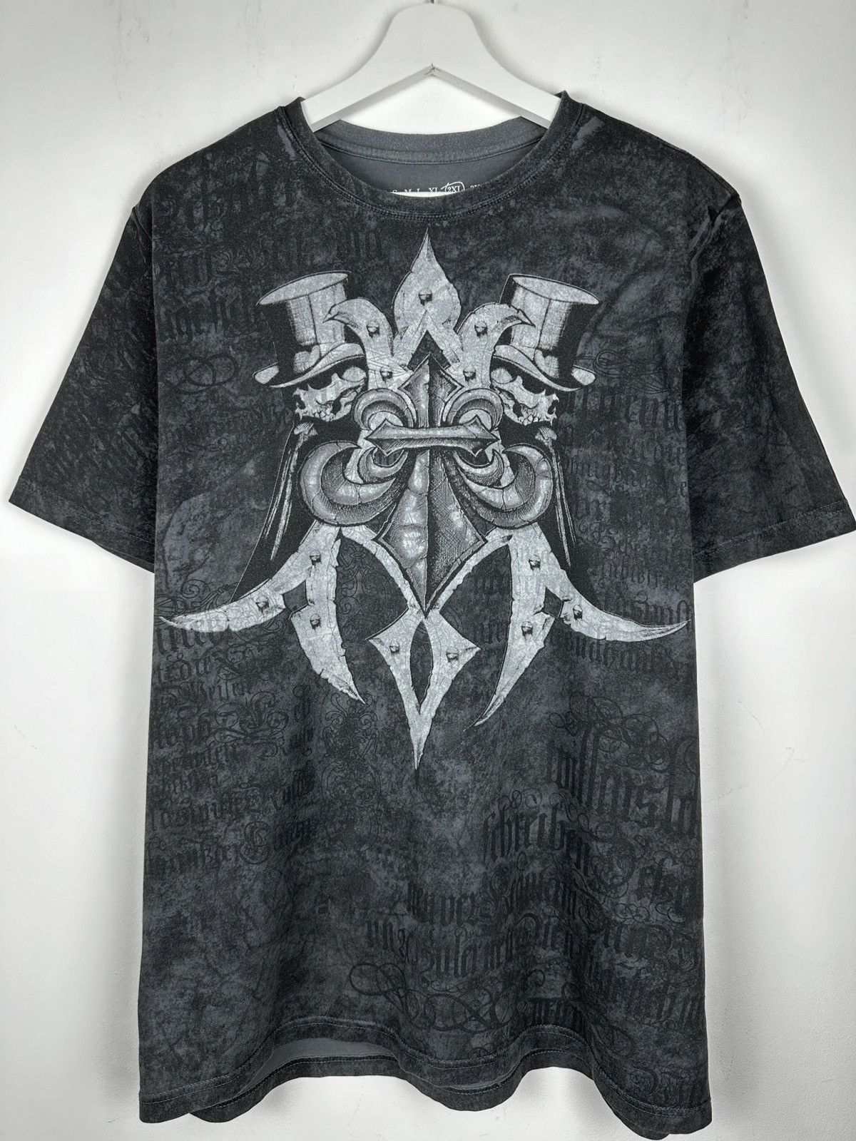 Affliction Affliction Cross All Over Print T Shirt Tee Size US L / EU 52-54 / 3 - 2 Thumbnail
