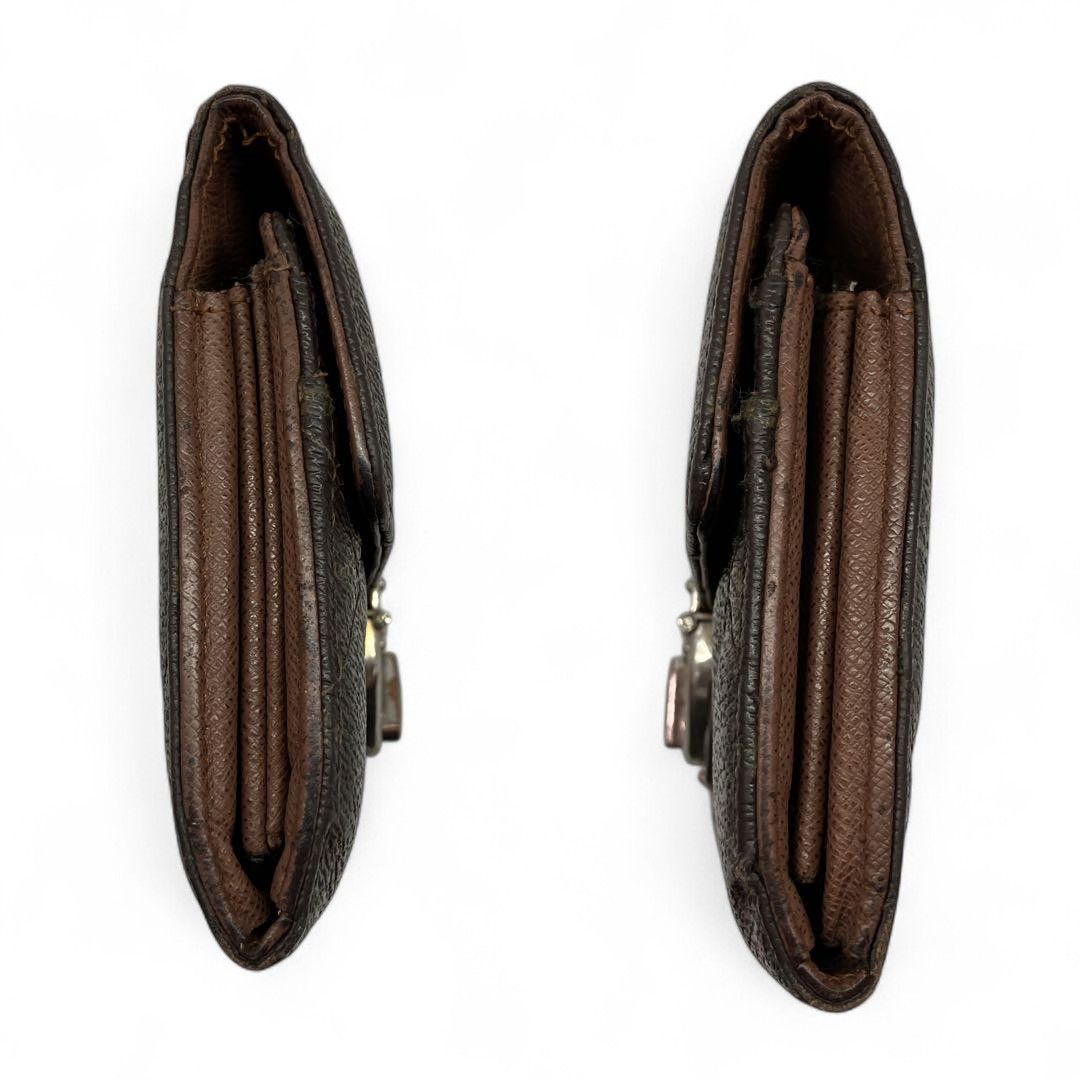 Louis Vuitton Louis Vuitton - Portefeuille Sarah Long Wallet Brown Leather Size ONE SIZE - 4 Thumbnail