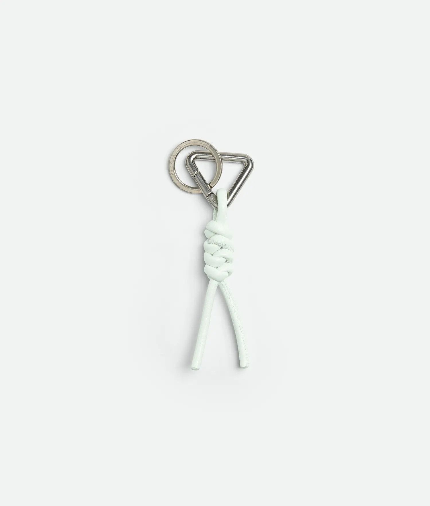 Bottega Veneta o1w1db10525 Size: OS / Triangle Key Ring in Glacier Size ONE SIZE - 2 Thumbnail